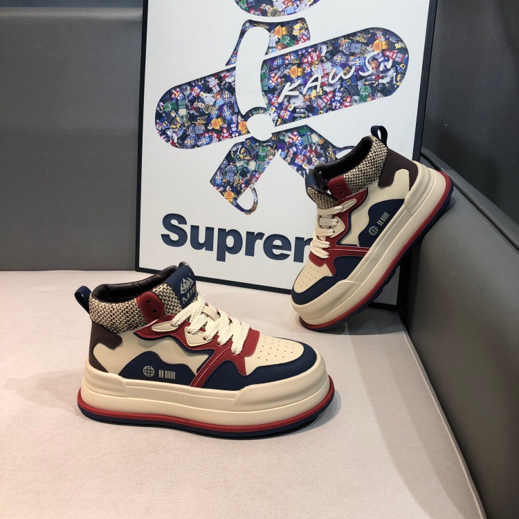 iày Nam Mùa Đông Mới 2025, Giày Thể Thao Đế Dày Cao Cổ, Giày Thể Thao Thông Thường, Giày Thường Có Dây Buộc Thời Trang Đa Năng Hợp Thời Trang CR_thumbnail_2