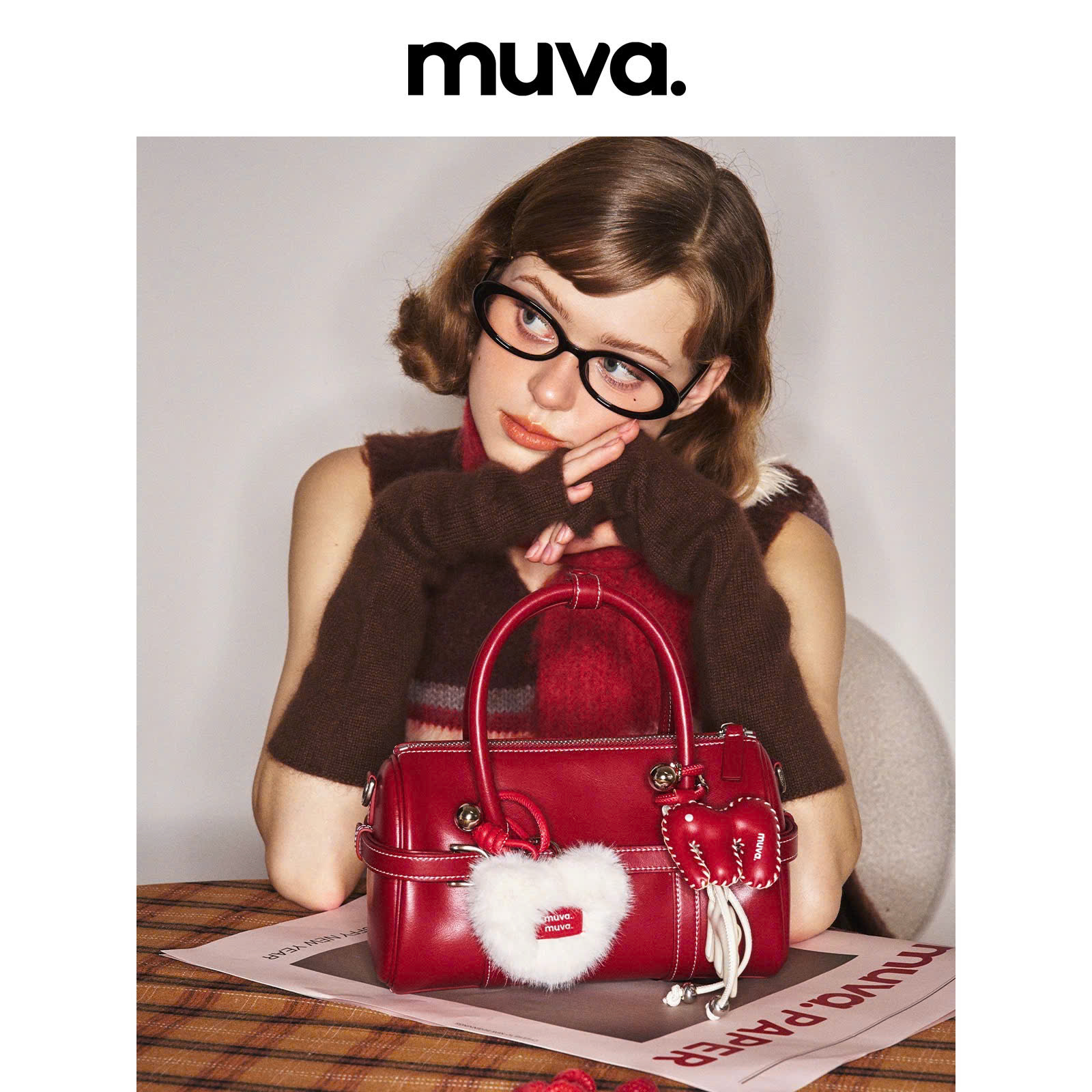 E149 TÚI DA ĐỎ ĐEO CHÉO MUVA - SALE 0804_thumbnail_2