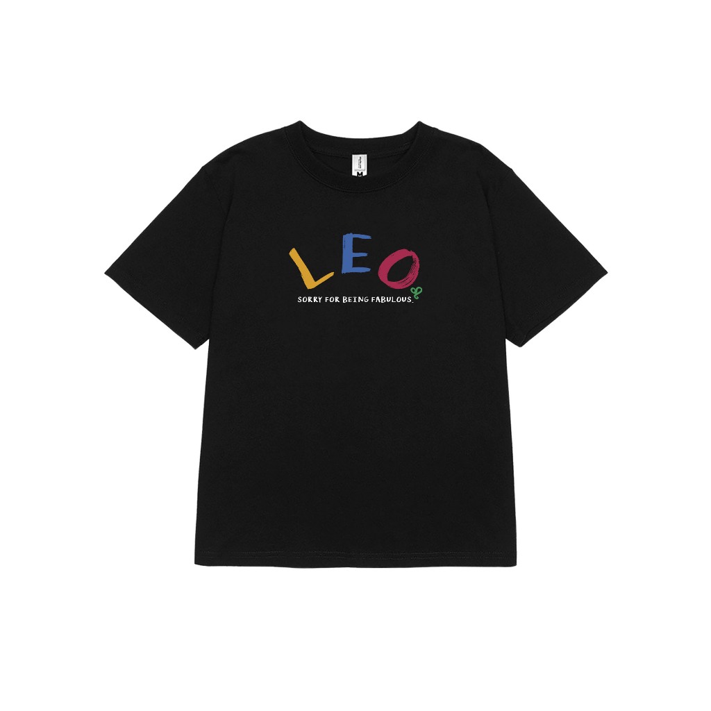 Áo baby tee ABD360 cung hoàng đạo Sư Tử LEO Miucho cotton cổ tròn in typography