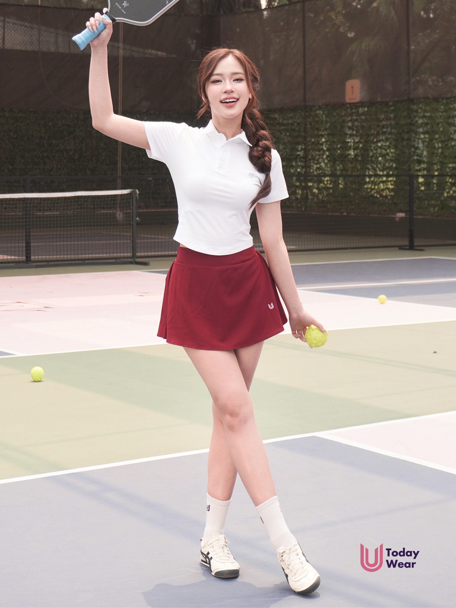 Áo Aimee Trắng mix chân váy Lina Đỏ_thumbnail_2