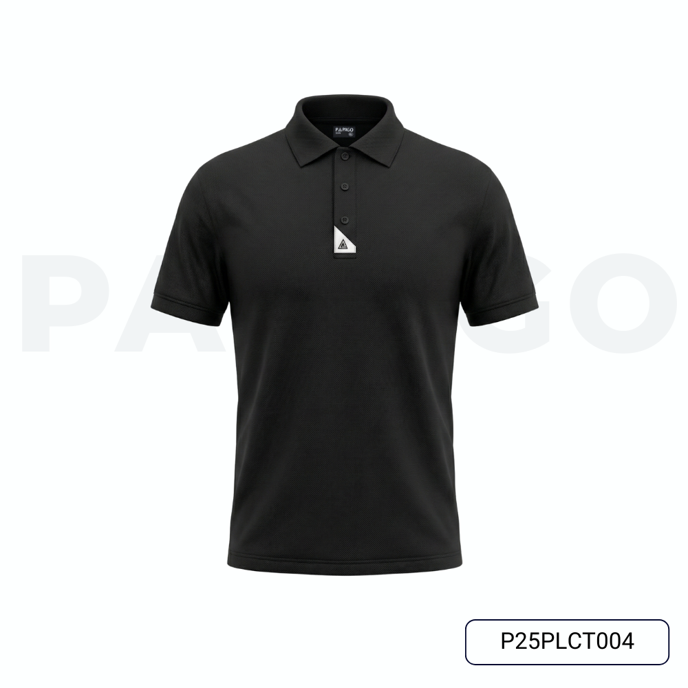 Áo polo cao cấp PAPAGO nam Trung niên vải cotton kim cương form rộng thêu logo trụ áo - P25PLCT004_thumbnail_9