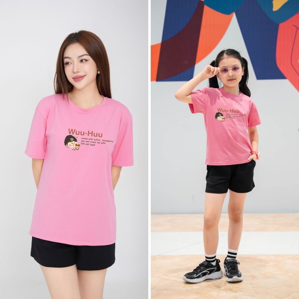 Set đồ đôi mẹ và bé in hình nhiều mẫu - Loza G0164