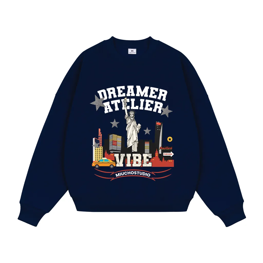 Áo Sweater nam form boxy Miucho Club nỉ 2 da mềm mại thoáng mát Dreamer Atelier in mix 2818_thumbnail_11