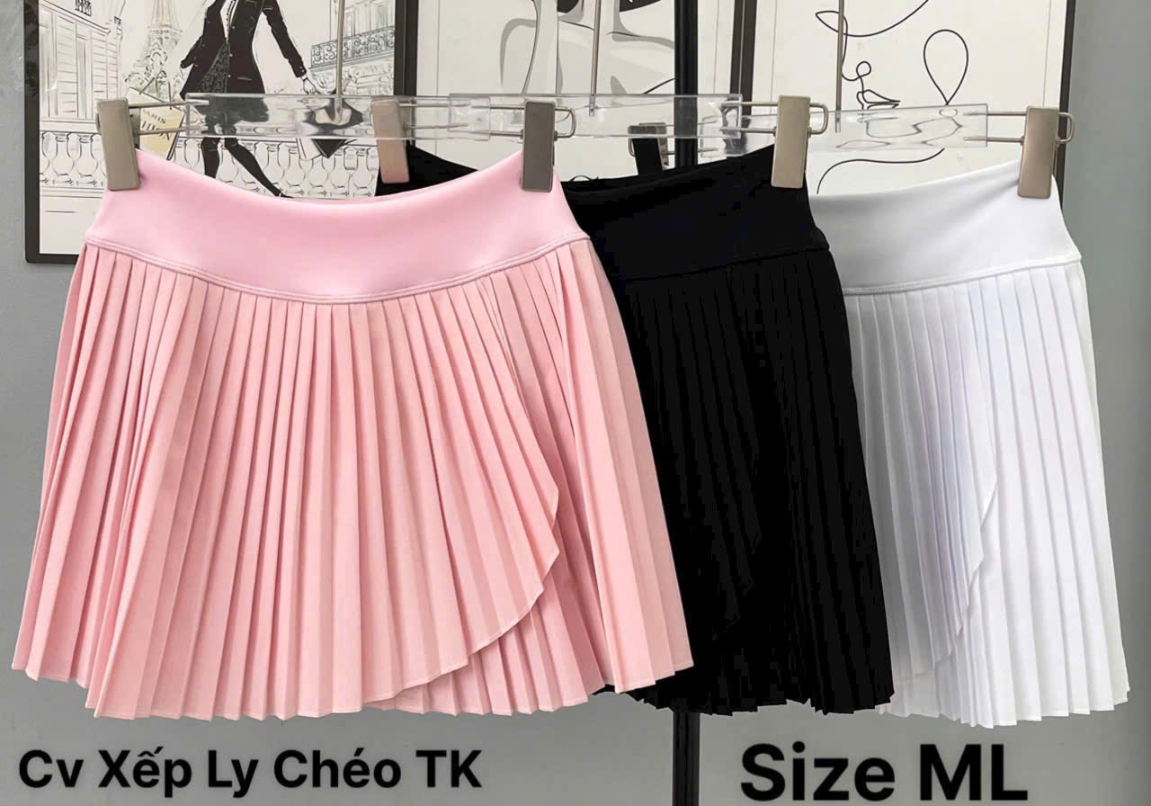 Chân Váy Thể Thao Nữ Xếp Li Nhỏ Vạt Chéo_thumbnail_2