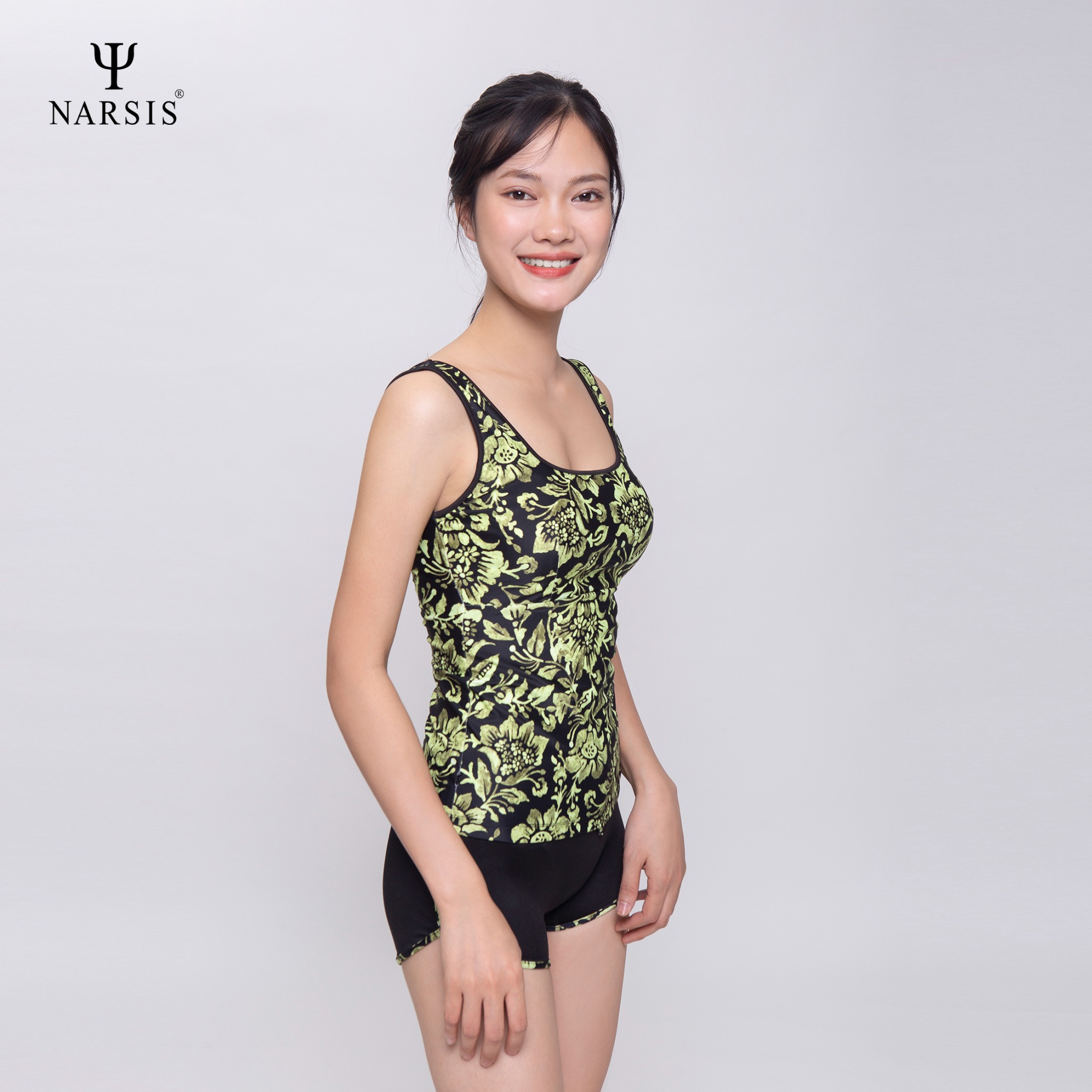 BỘ BƠI NỮ A0005 NARSIS CHẤT LIỆU THOÁNG MÁT, DỄ CHỊU, THOẢI MÁI CẢ NGÀY, DỄ VẬN ĐỘNG_thumbnail_2