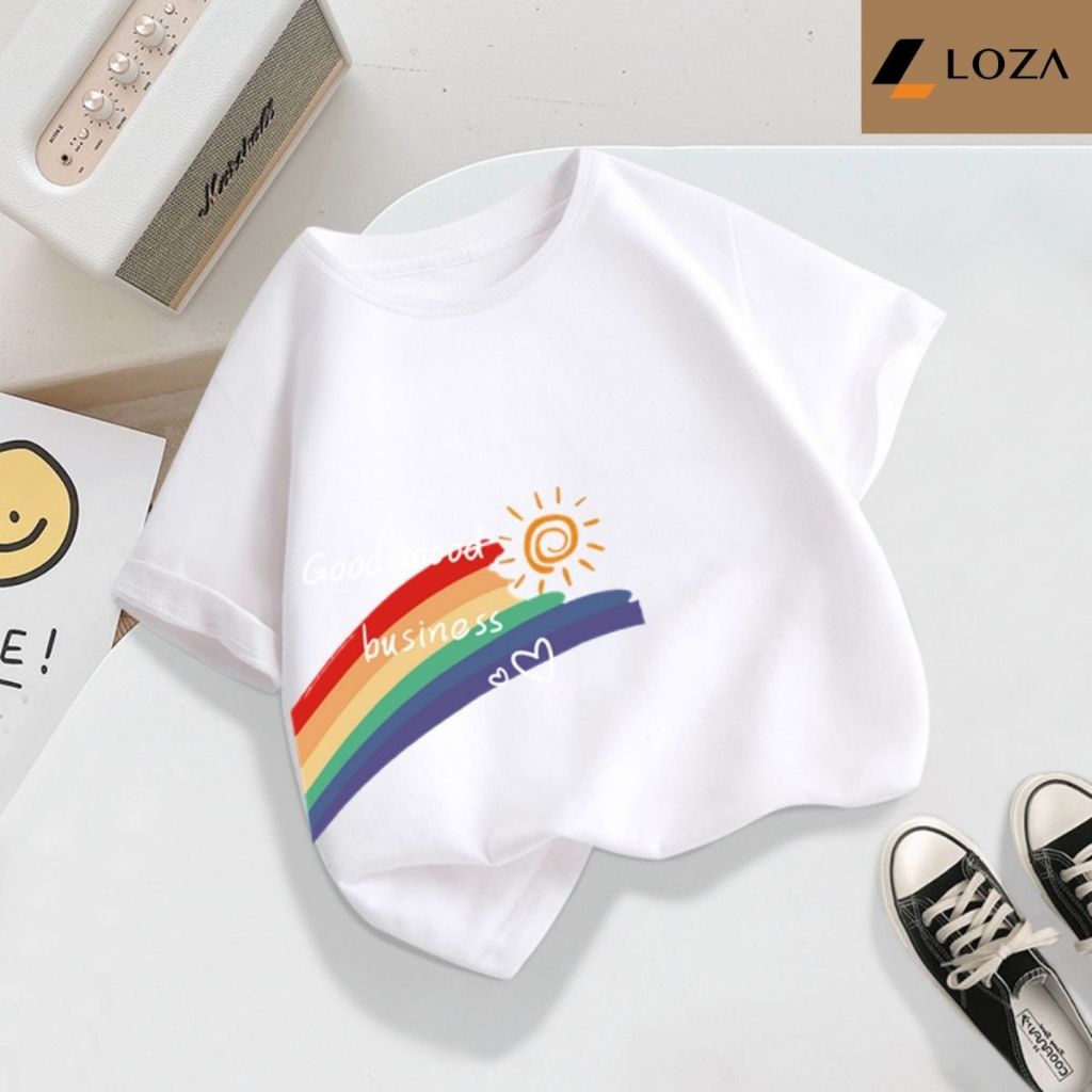 Áo thun trẻ em in hình Cầu Vồng - Loza Kids AT2423_thumbnail_2