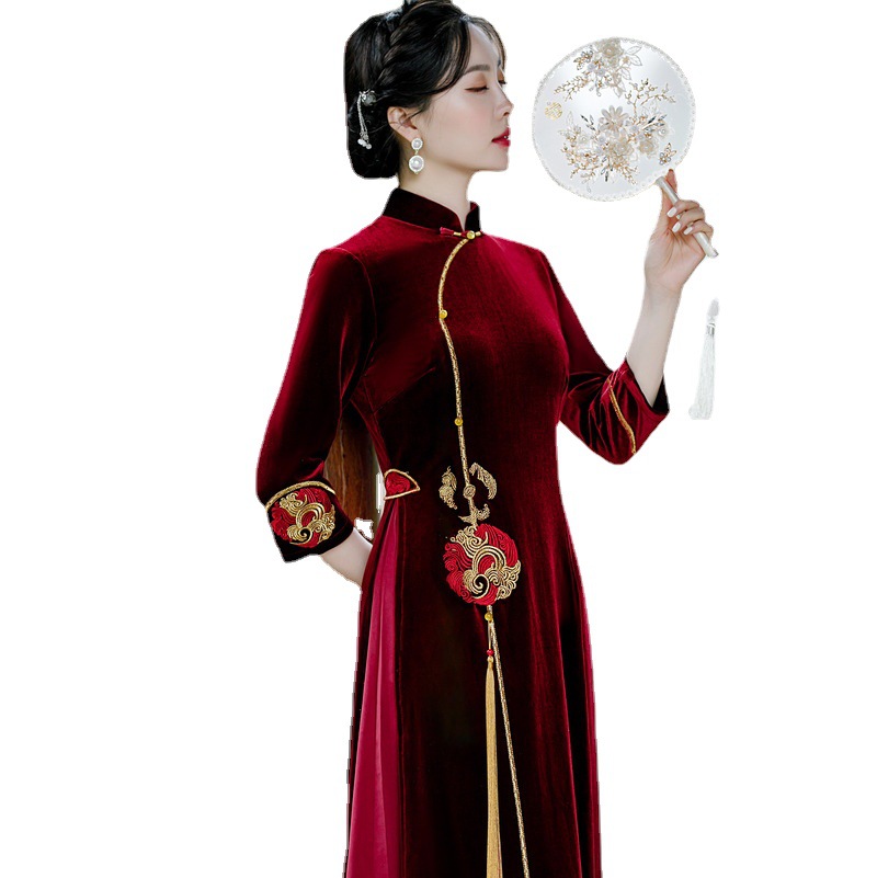 [MS000031] 🔥 Đẳng cấp sang trọng với áo dài thêu tay tinh tế_thumbnail_4