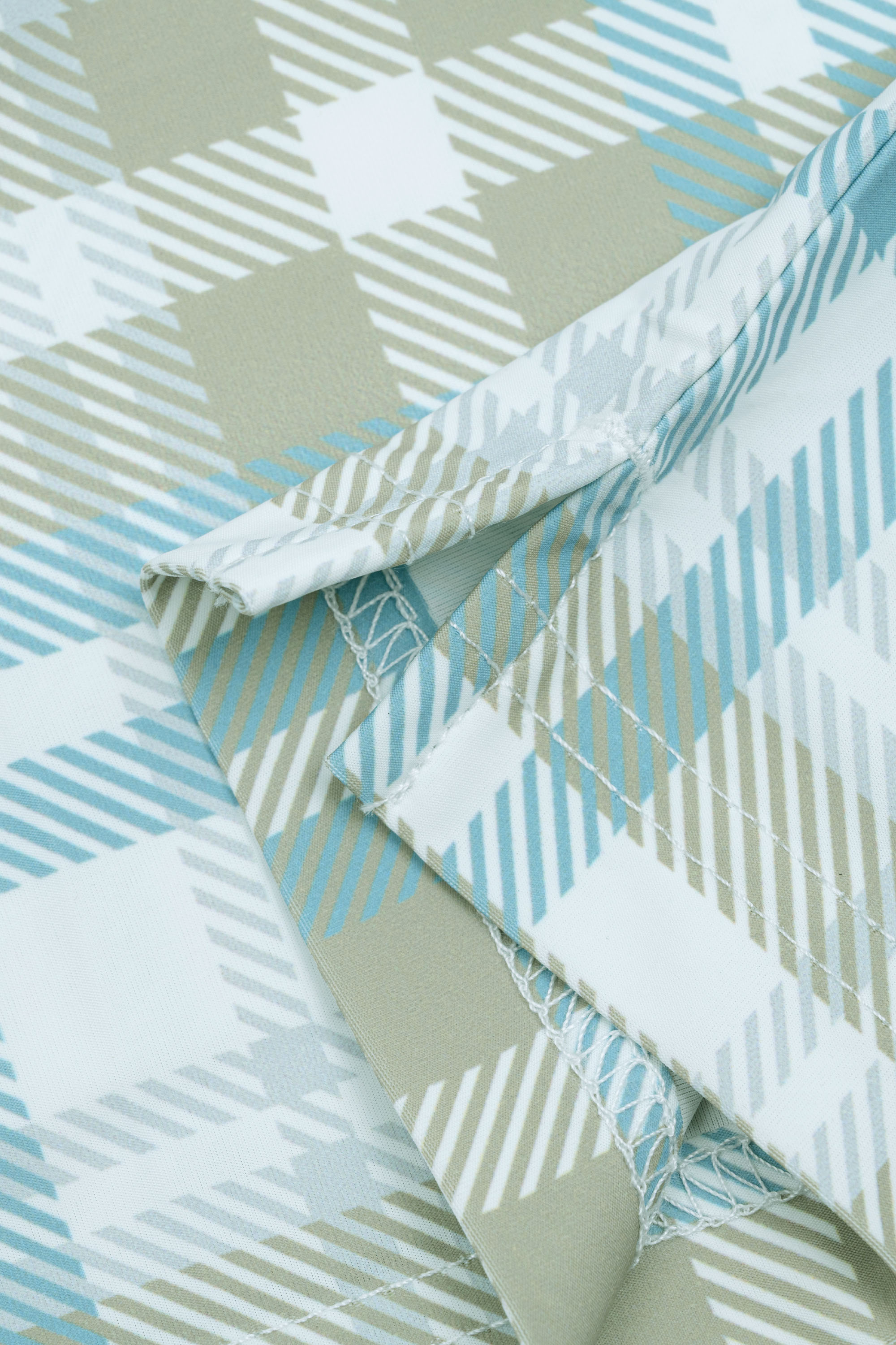 Áo Polo Kẻ Nam Trung Niên ANCHI Chất Liệu Cotton Mĩ Cao Cấp Phom Suông Vạt Ngang Màu Rêu Nhạt_thumbnail_6