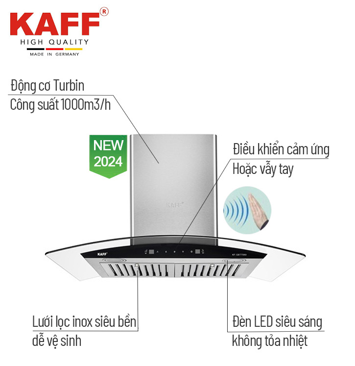 Máy hút mùi Kaff KF-GBT7069