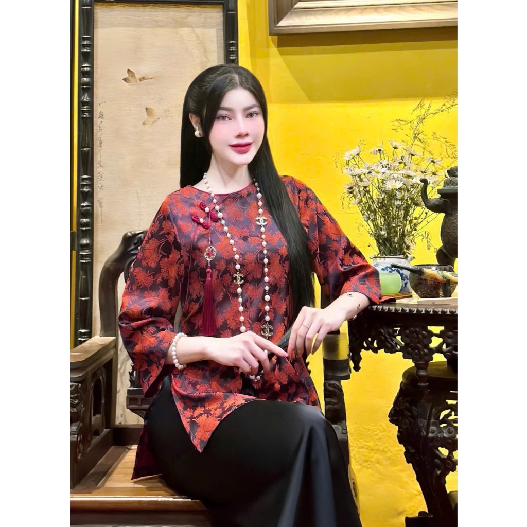 PP287 Đồ lam cho nữ kèm charm TINH NHI sang trọng và thanh lịch