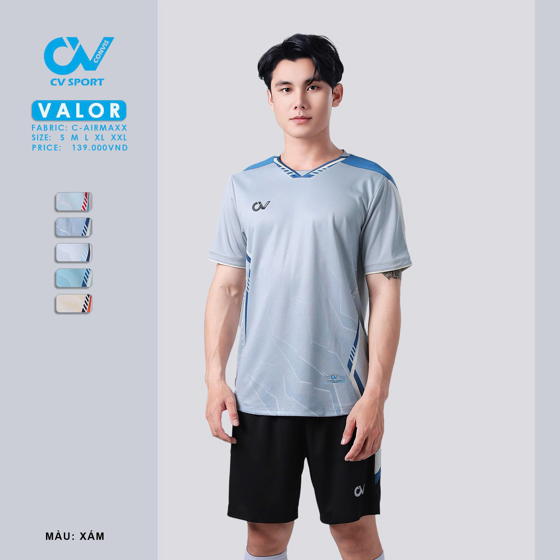 Bộ bóng đá không logo CV Valor (CHỈ NHẬN ĐẶT TỪ 6 BỘ)_thumbnail_3