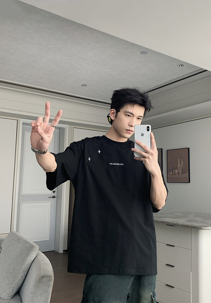 Áo thun nam form rộng local brand ATD1460 Miucho Man vải cotton thoáng mát cổ tròn in artword_thumbnail_10