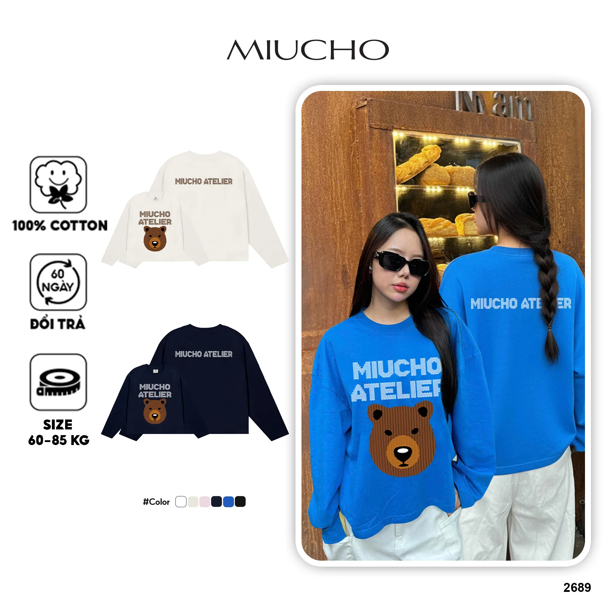 Áo thun boxy tay dài nam nữ Miucho Atelier cotton thoáng mát cổ tròn dễ phối đồ in mix 2689_thumbnail_1