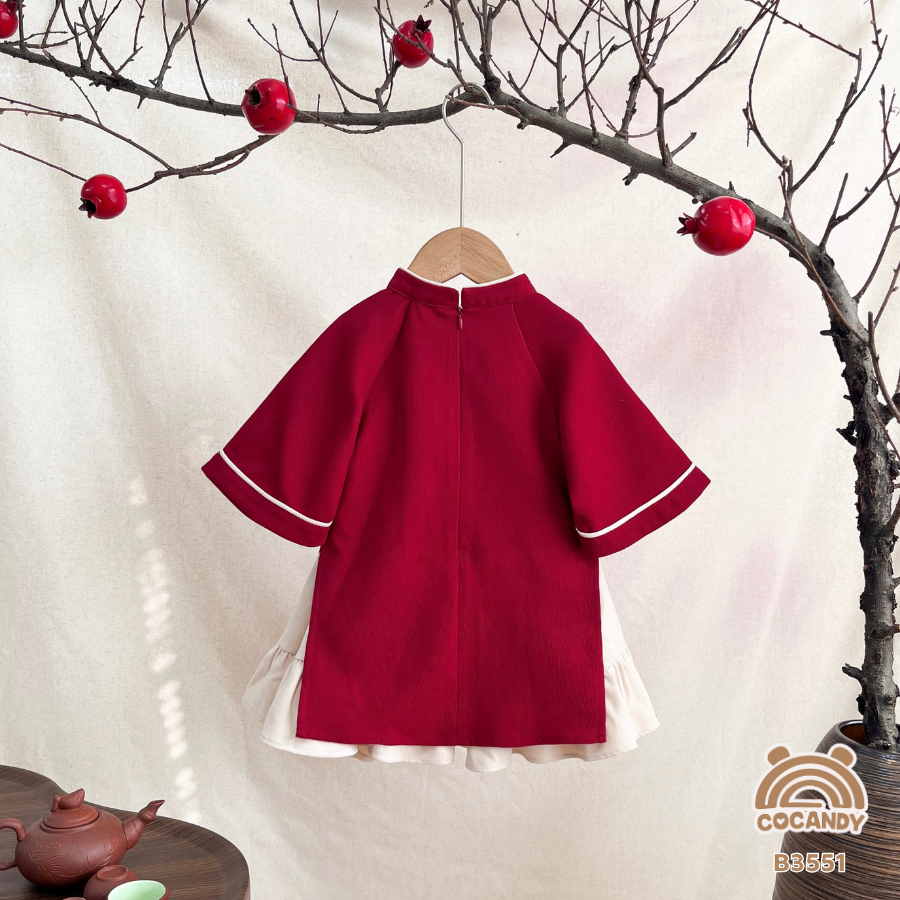 Bộ áo dài ĐỎ Ái Nhi_thumbnail_1