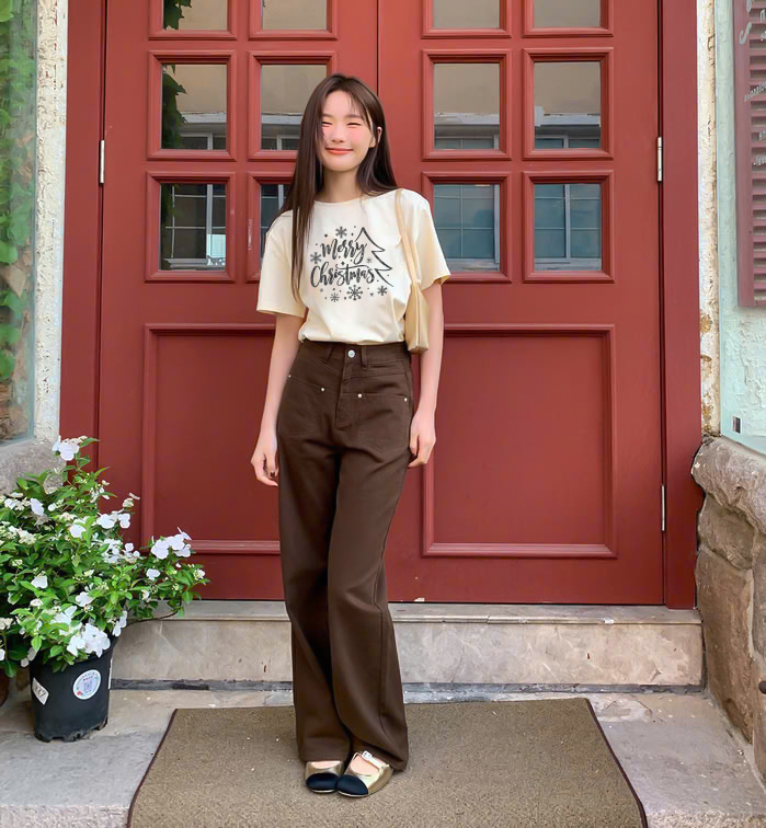 Áo thun nữ giáng sinh noel form vừa regular vải cotton 4c thoáng mát 1772 Miucho Chic Chic in mix_thumbnail_3