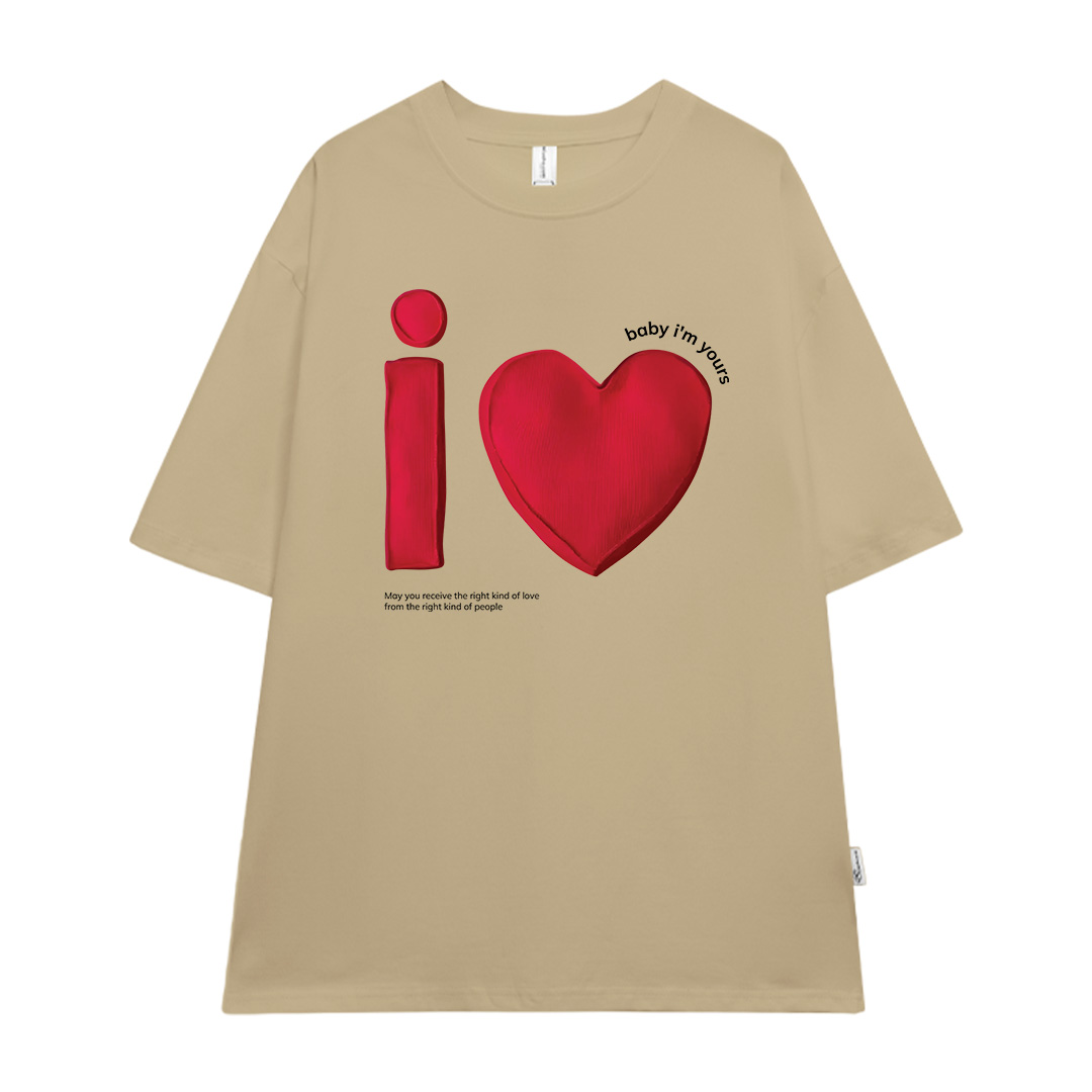 Áo thun cặp đôi couple trái tim from rộng ATD1373 Miucho vải cotton thoáng mát cổ tròn in mix_thumbnail_9