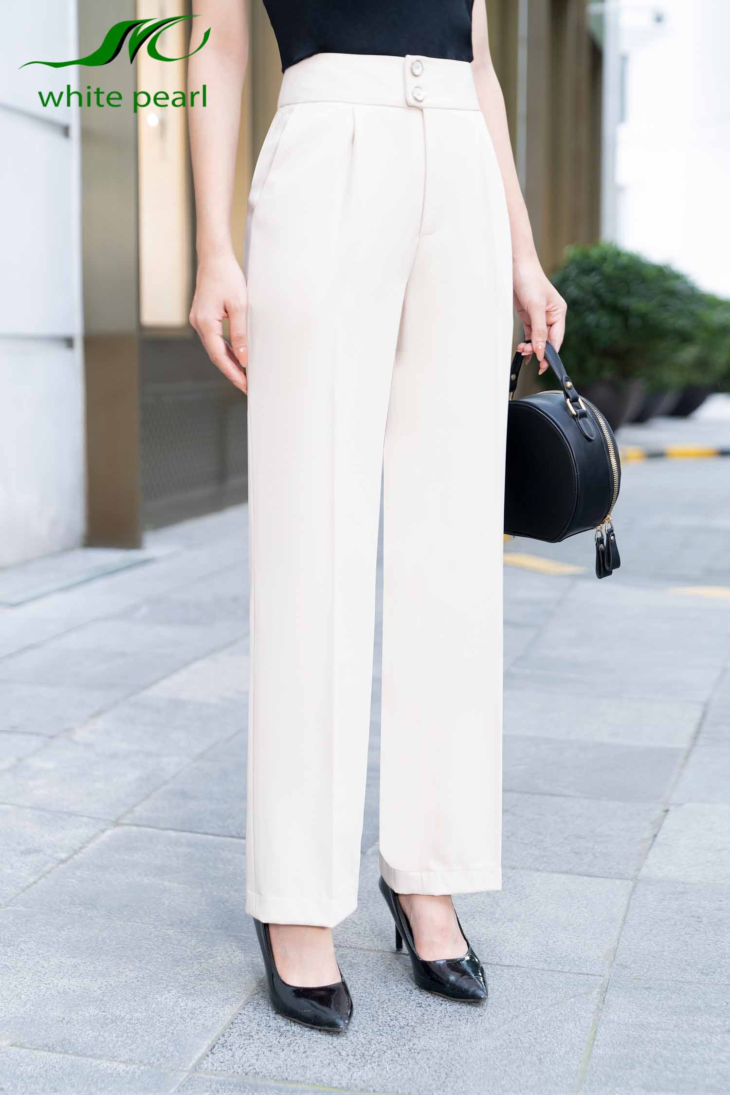 Quần suông 1 ly 2 cúc thời trang công sở cao cấp White Pearl_thumbnail_3
