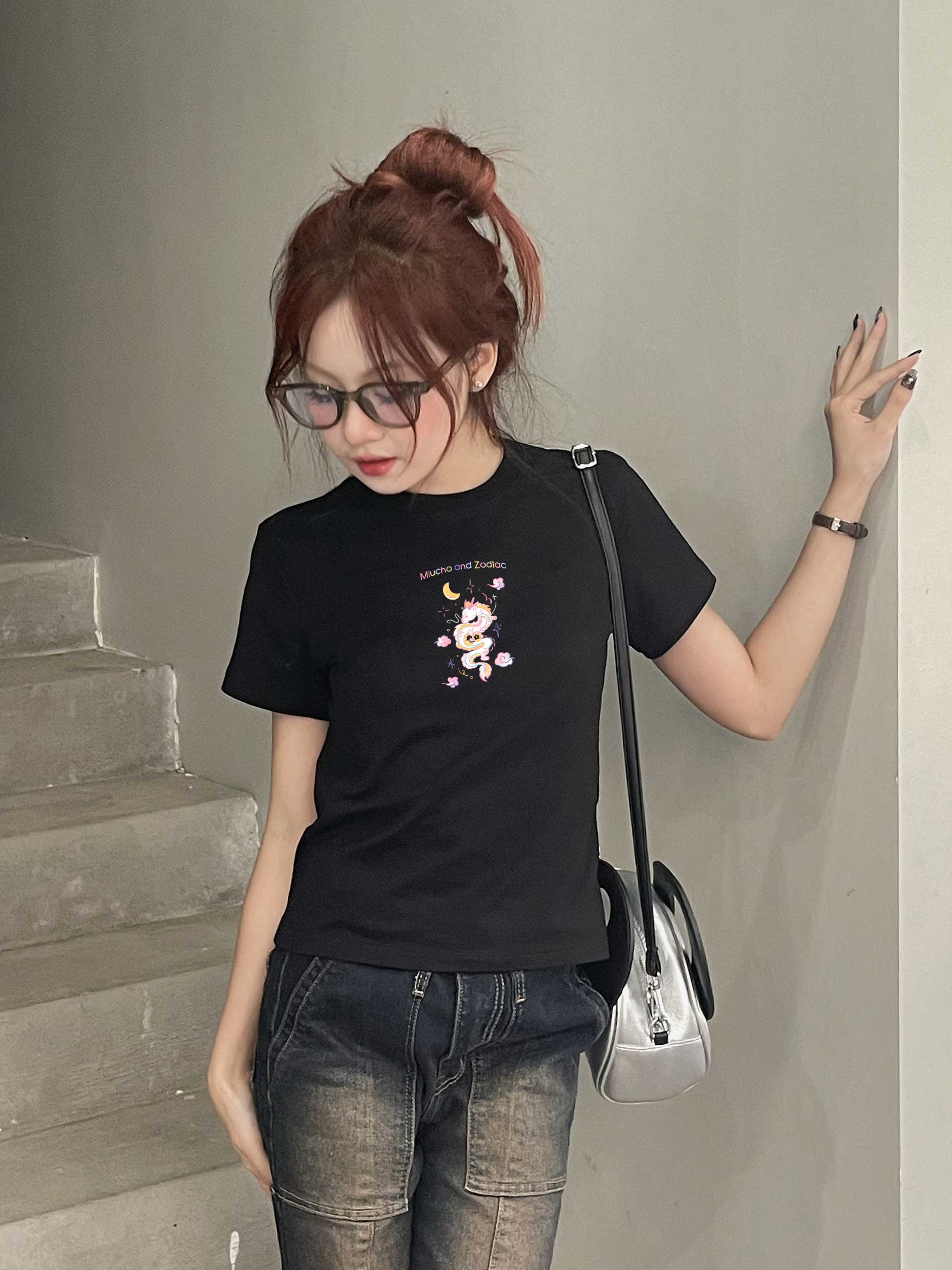 Áo baby tee 12 con giáp tuổi Thìn ( tuổi rồng) ABD399 Miucho cotton cổ tròn in graphic_thumbnail_5