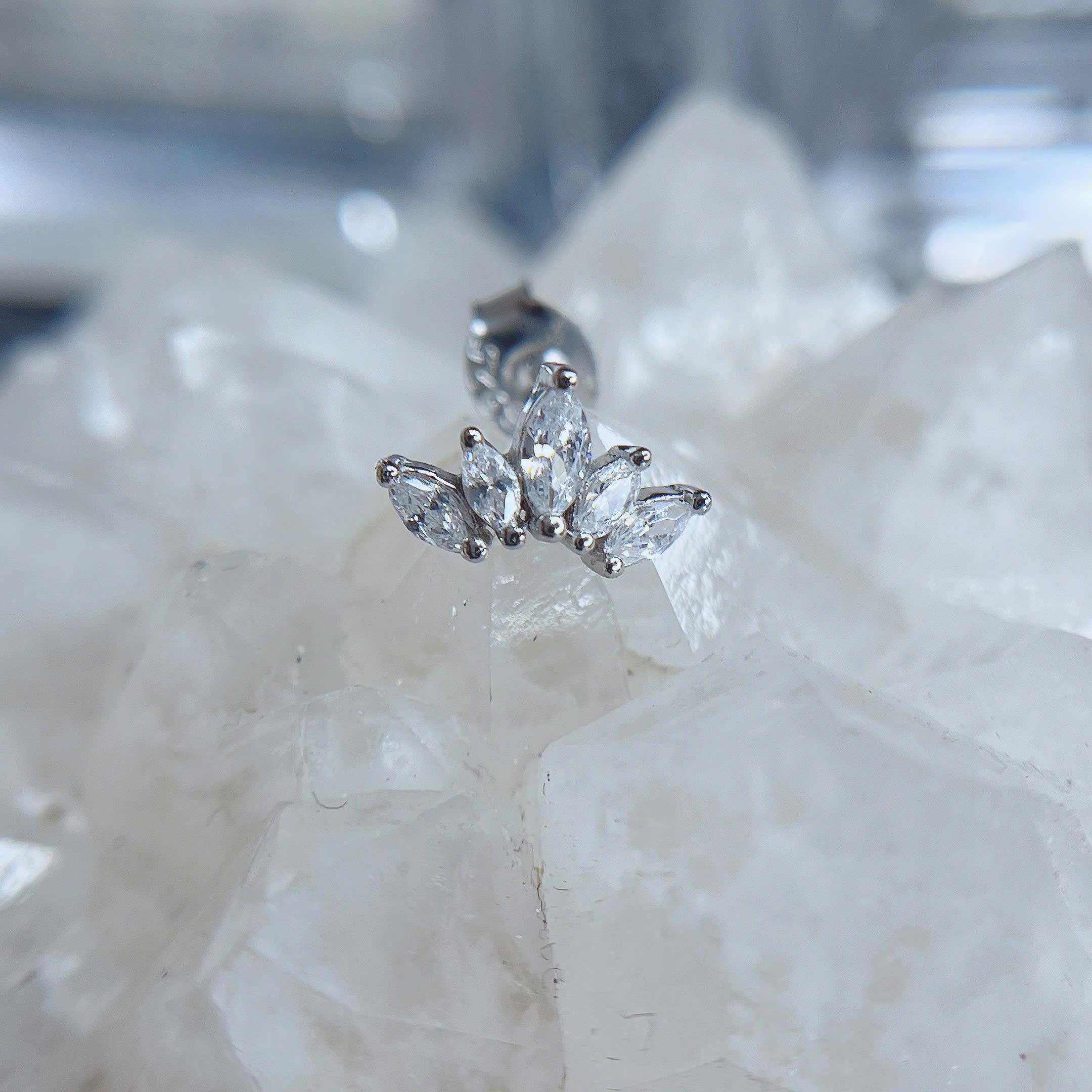 Khuyên kiểu bạc 5 lá xi bạch kim_thumbnail_1