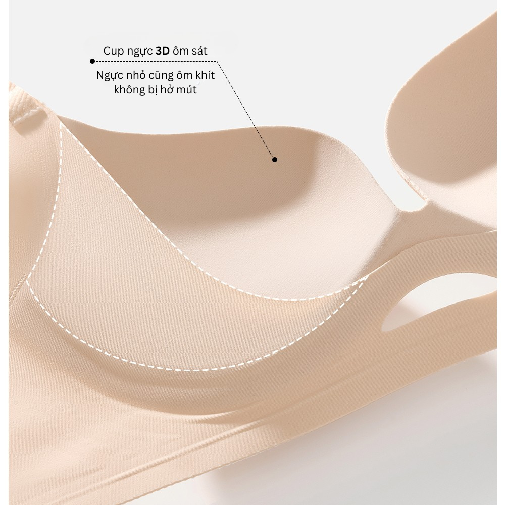 Vikam store [Mã B71] Áo Ngực Nữ Su Đúc Mềm Mại Cao Cấp Áo Lót Nữ Mút 2Cm Nâng Dẩy Không Gọng Vikam Size 34-38 Màu Đen Trắng Hồng_thumbnail_7