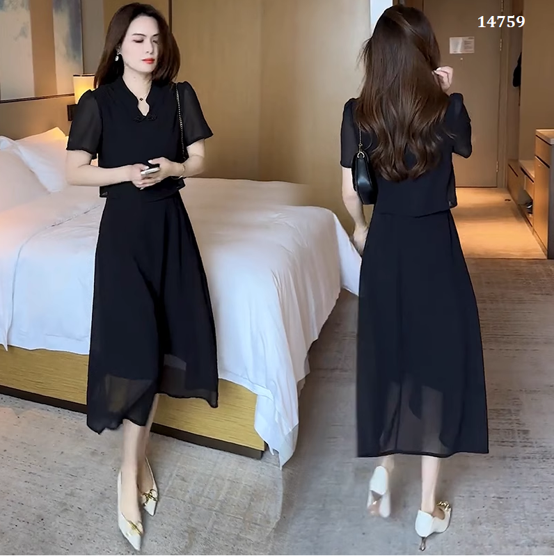 14759-Đầm voan giả rời cổ tàu cách điệu ( voan , lót)_thumbnail_2