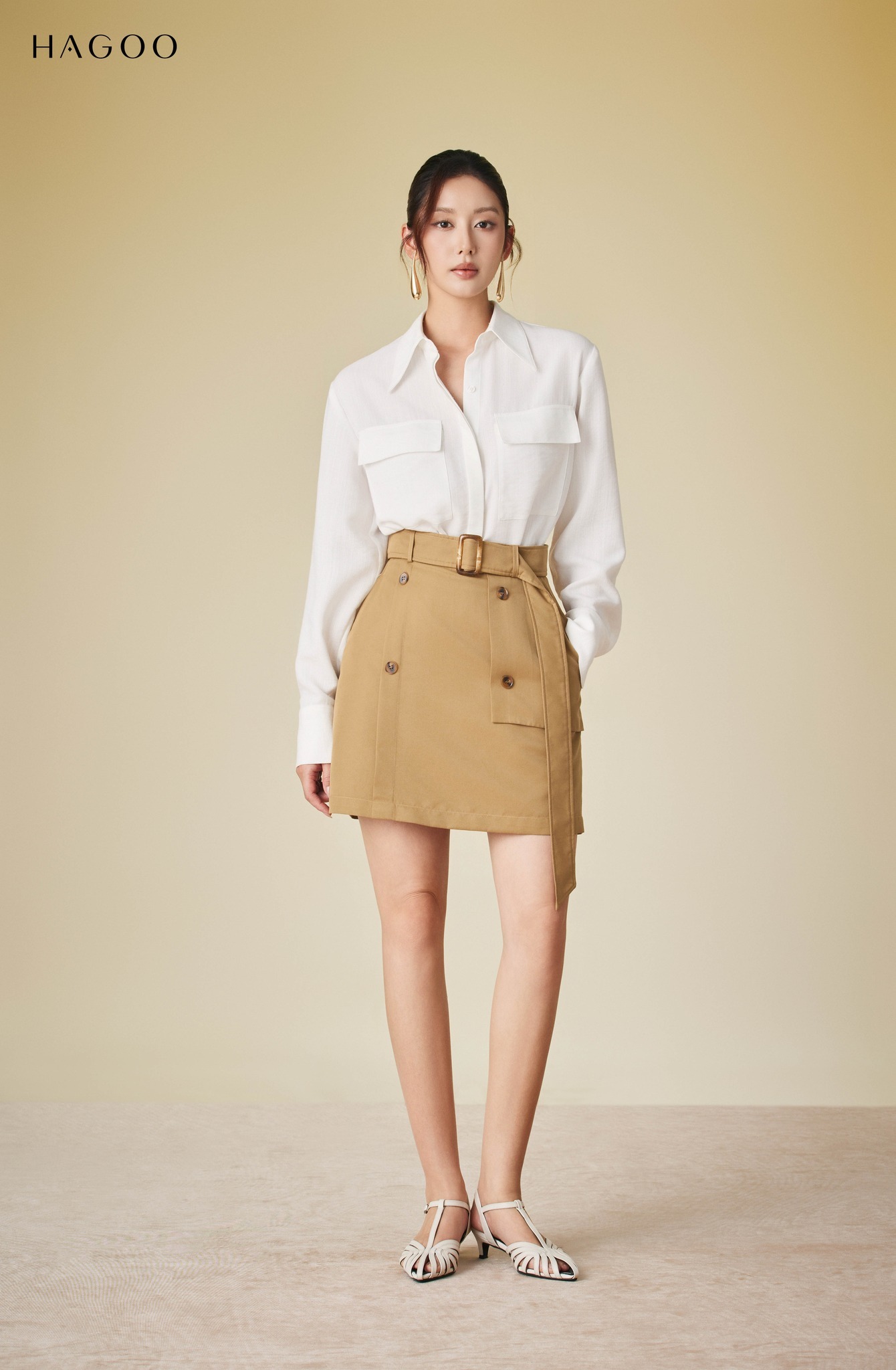 Áo Sơ mi túi ốp ngực HAGOO