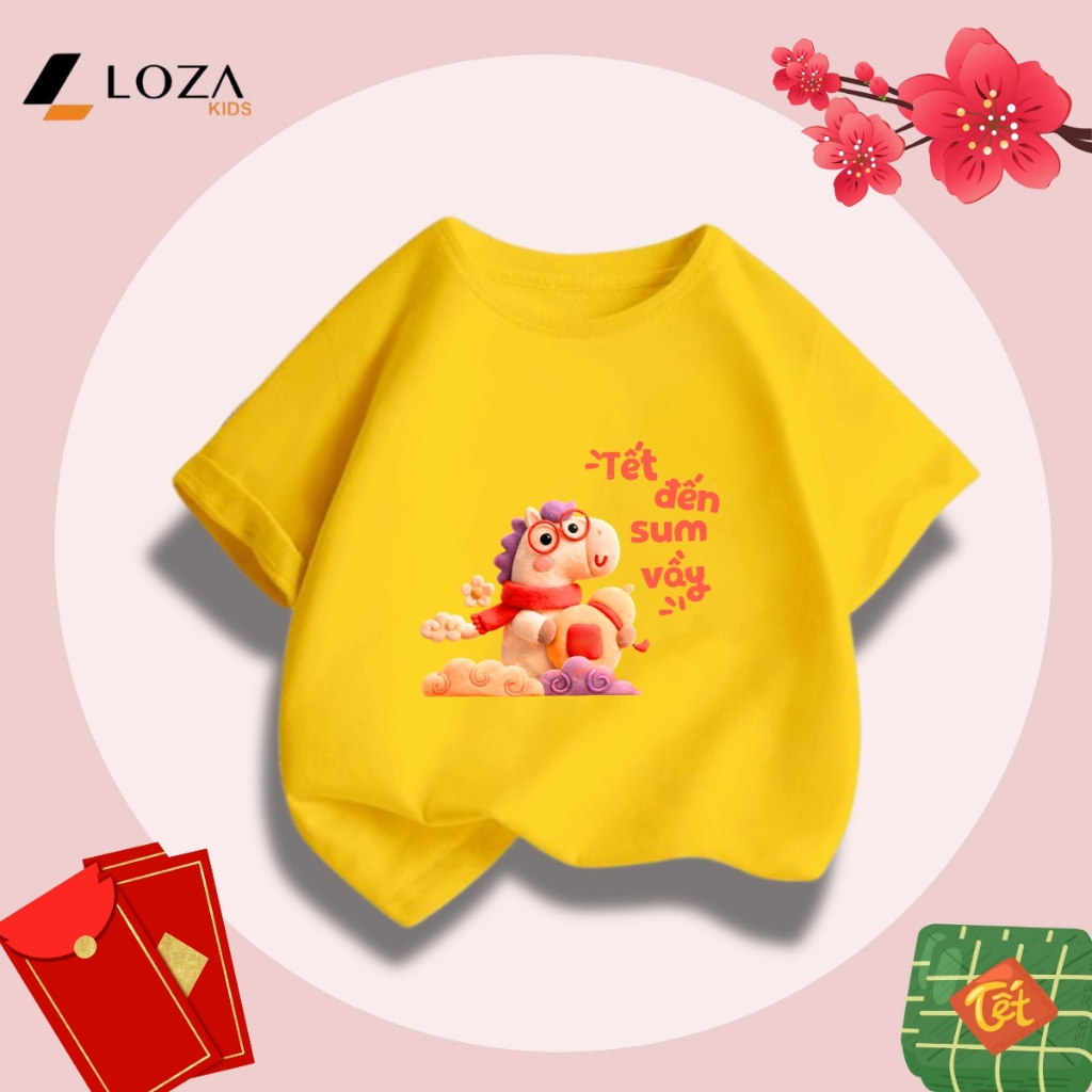 [BST Tết 2026] Áo thun bé trai, bé gái hình chủ đề Tết 2026 - Loza Kids AT038_thumbnail_12