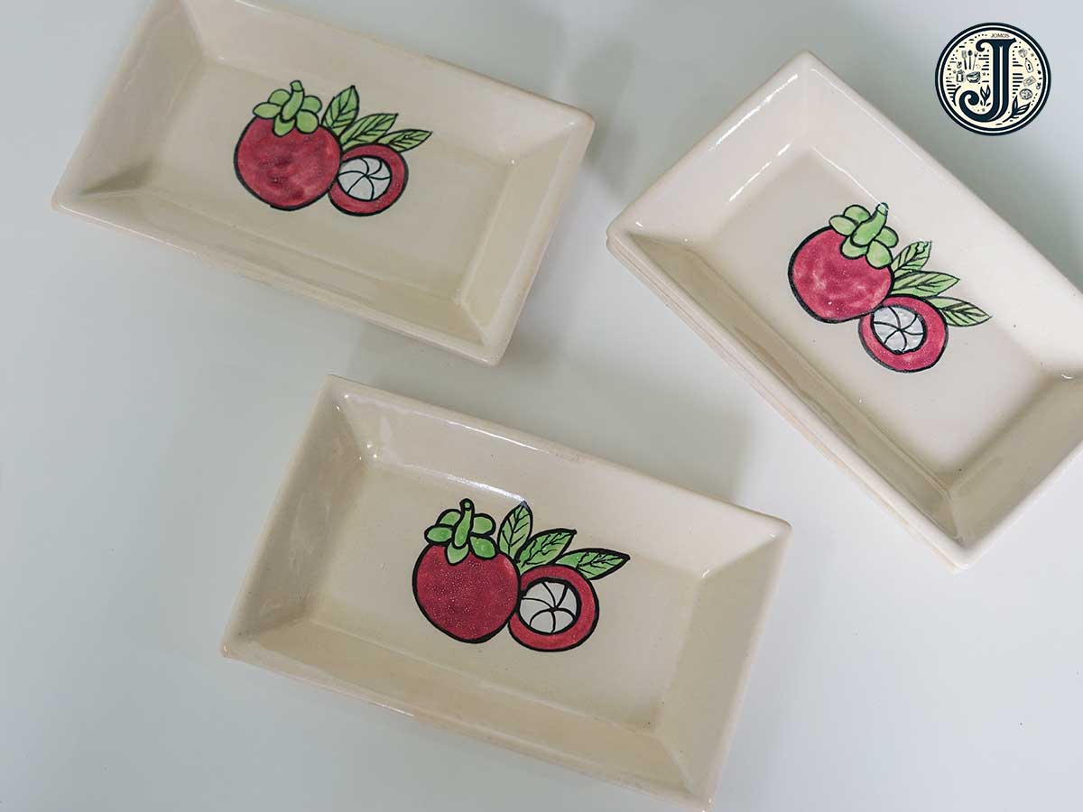 Dĩa chữ nhật măng cụt J000340