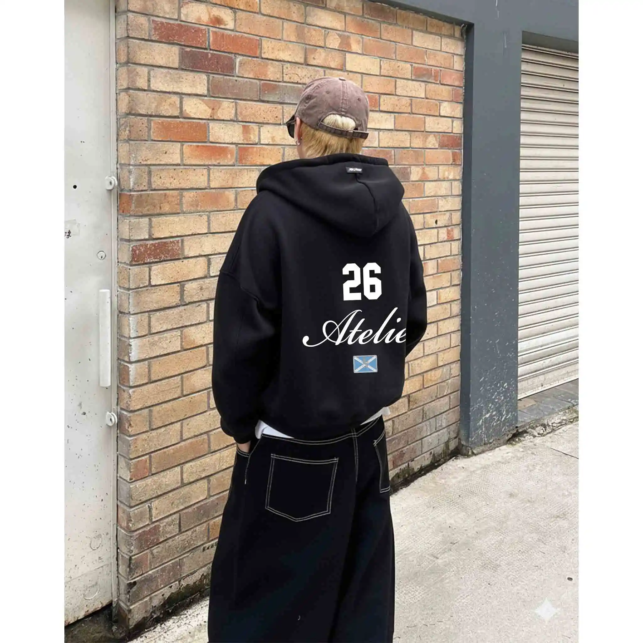 Áo hoodie zip boxy unisex Miucho Club nỉ 2 da mềm mại thoáng mát thấm hút tốt Atelier in mix 2726_thumbnail_3