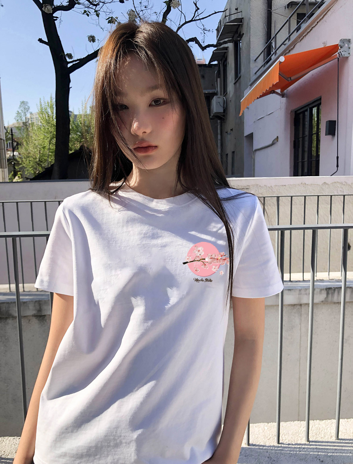 Áo thun nữ tết form vừa regular vải cotton 4c thoáng mát 1805 Miucho in basic_thumbnail_3