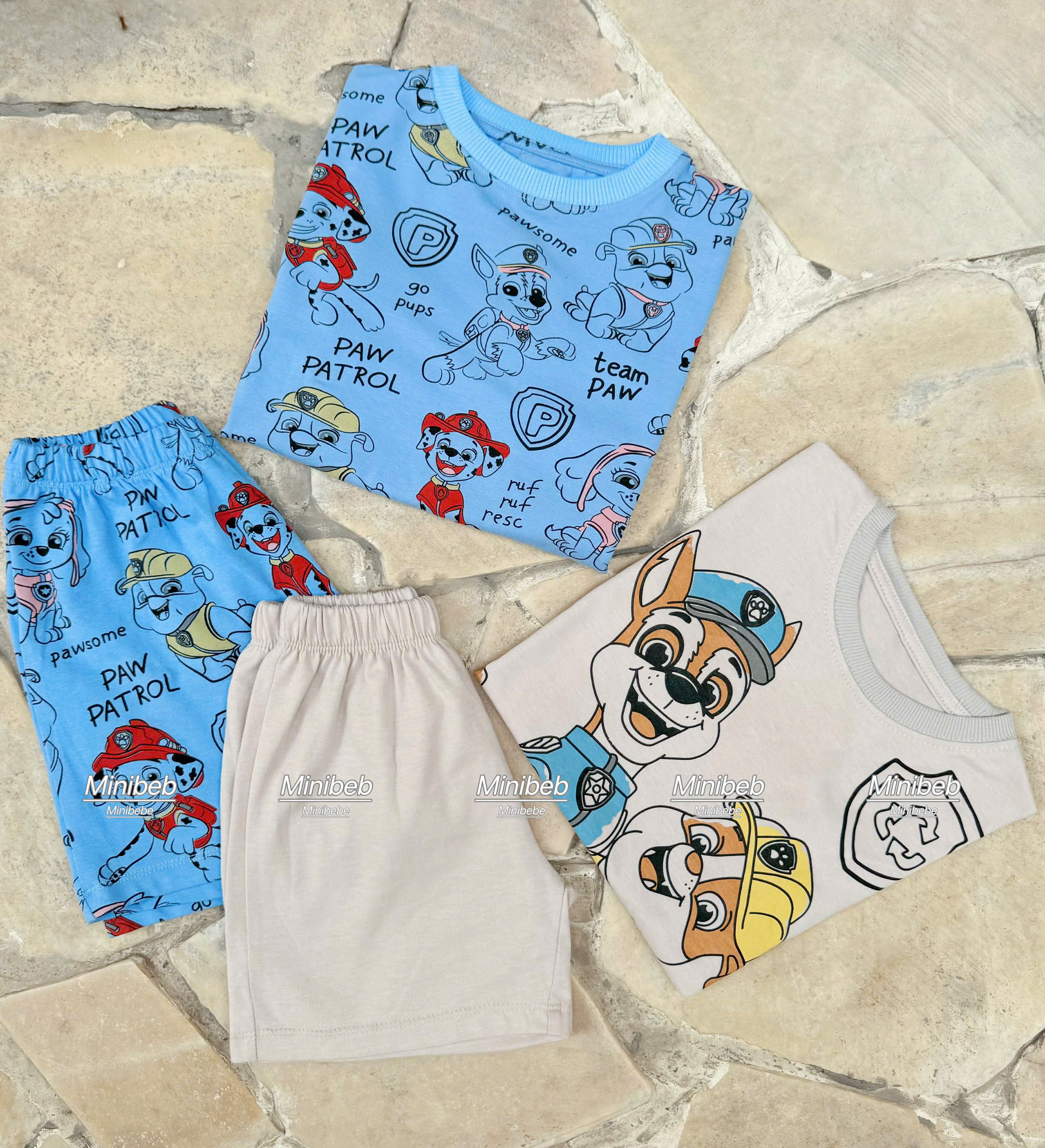 A56 SET 2 BỘ CỘC CHÓ ĐỘI MŨ XANH VÀNG- A100.144_thumbnail_1