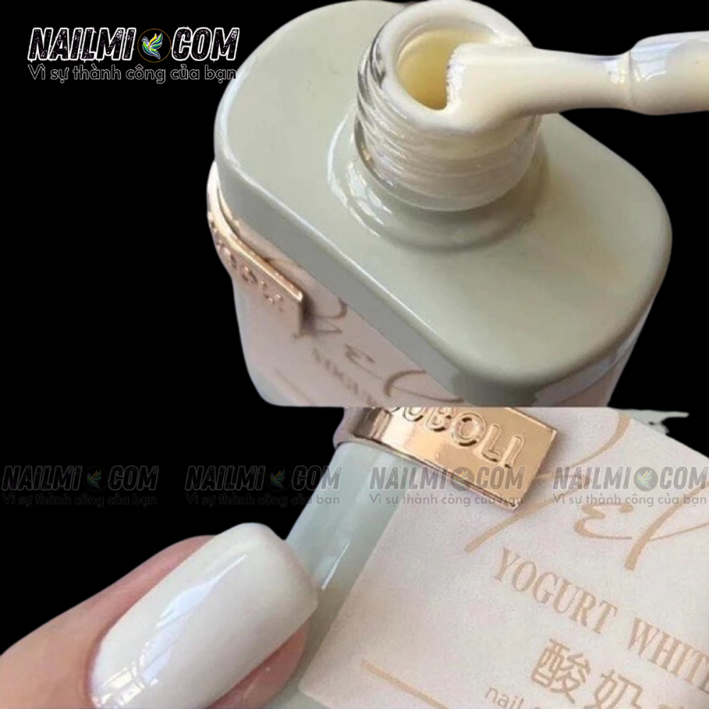 Sơn gel lẻ - màu trắng sữa - OUBOLI 15ml