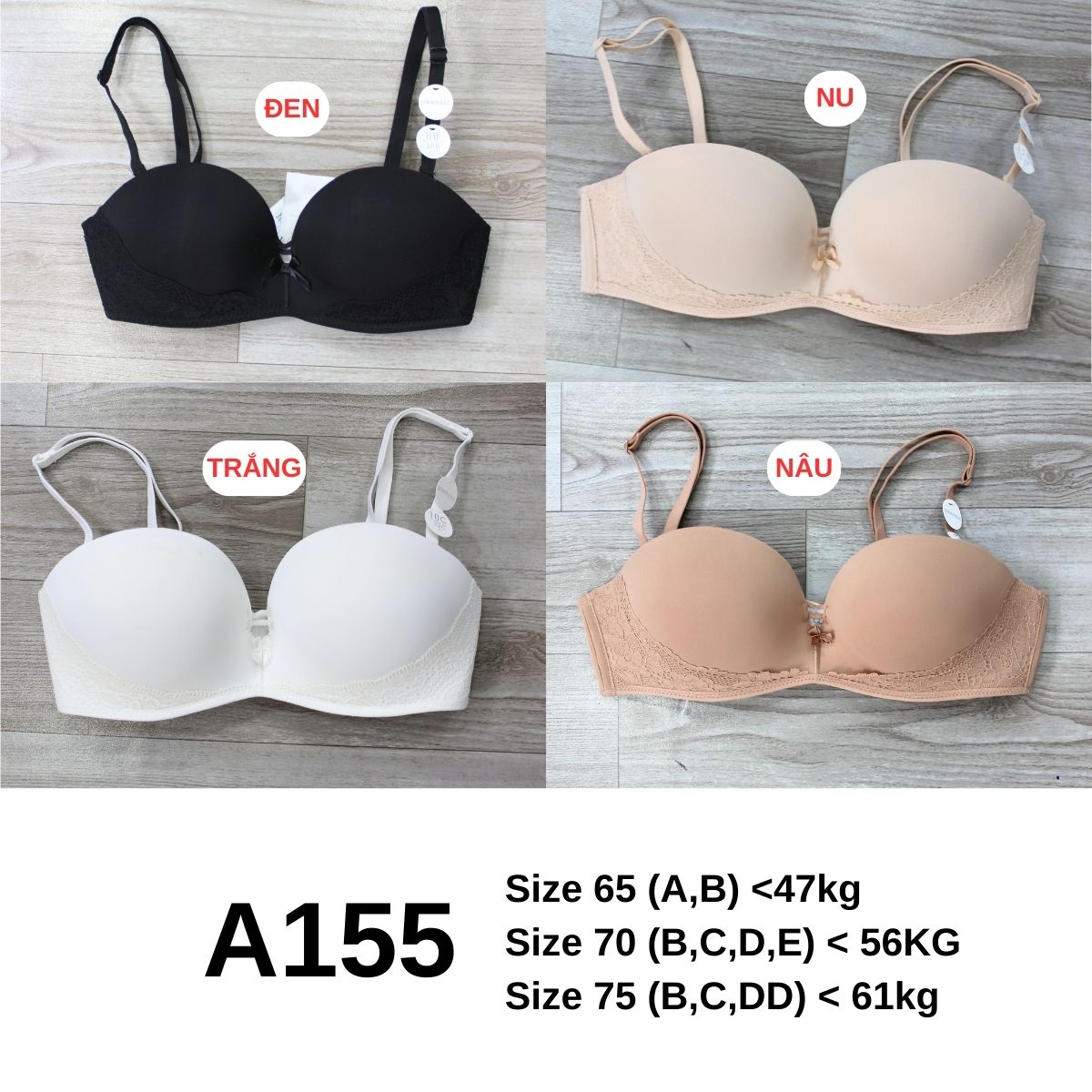 A155- ÁO NGỰC CÓ GỌNG XUẤT NHẬT