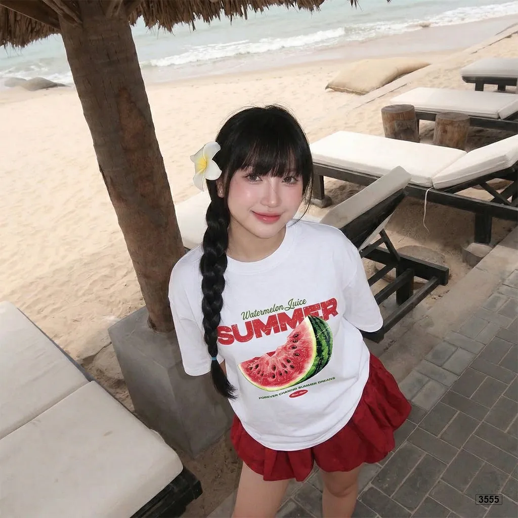 Áo thun boxy nam nữ Summer Watermelon Miucho 3555_thumbnail_4