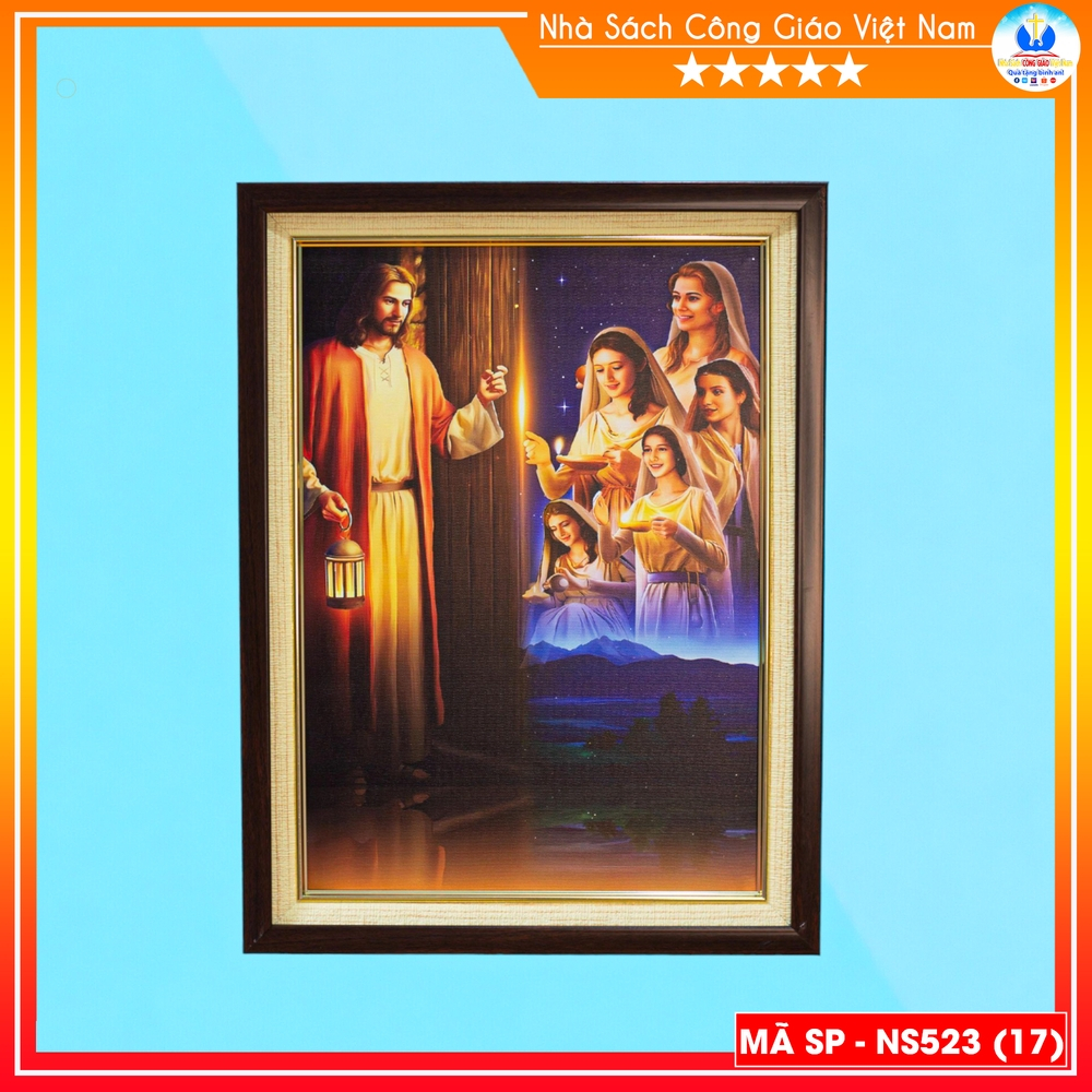 Tranh Canvas cao cấp Gia Đình Thánh Gia mẫu 1 - Quà tặng Công Giáo - In hình theo yêu cầu - NS523-9_thumbnail_1