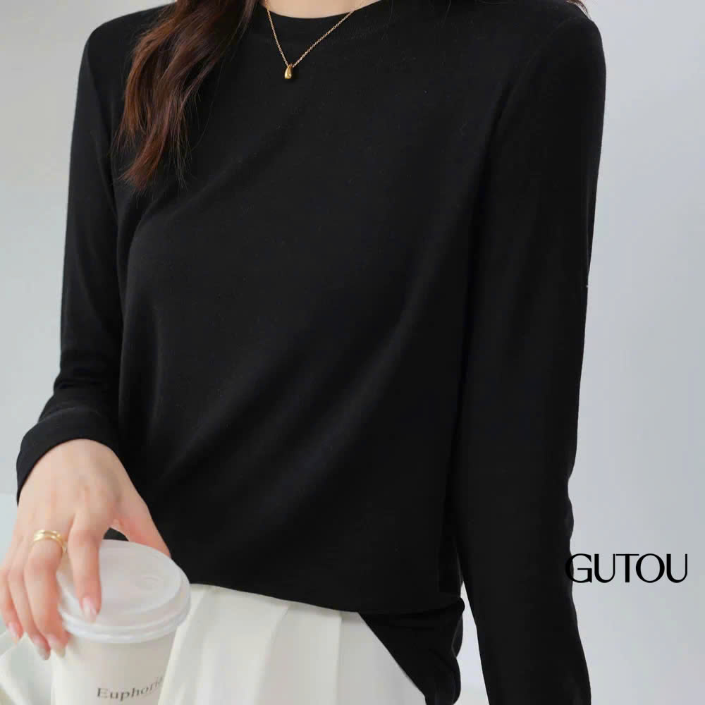 [ GUTOU ] Áo Thun Ôm Body Minimal Style_thumbnail_2