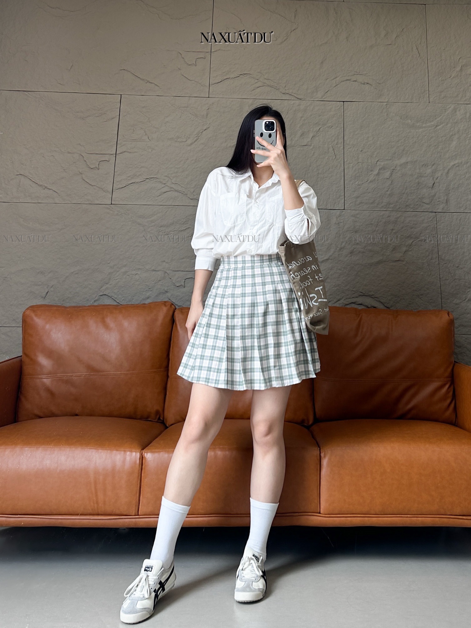 Set 2 chân váy xếp ly 