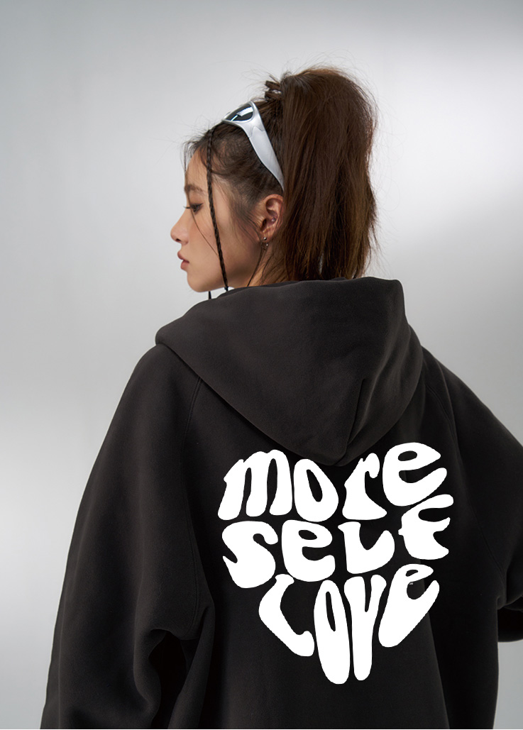 Áo hoodie zip nữ form rộng HZ434 Miucho chân cua in typography_thumbnail_4