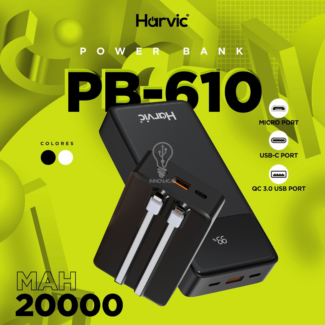 🔋 Batería HARVIC (20.000 mAh) PB-610