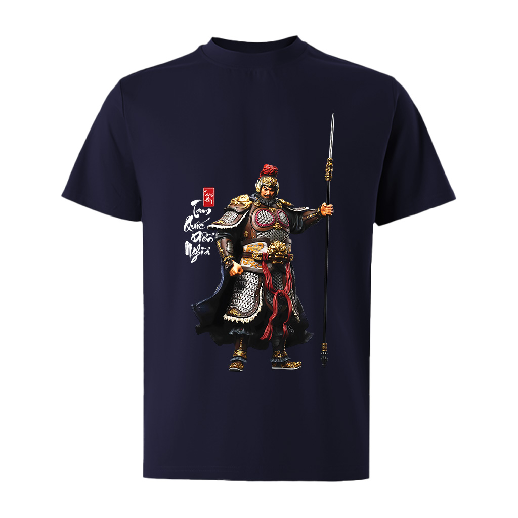 Áo phông nam tam quốc diễn nghĩa nhiều màu nhiều màu ATD1485 Miucho Iconic vải cotton in artwork_thumbnail_13