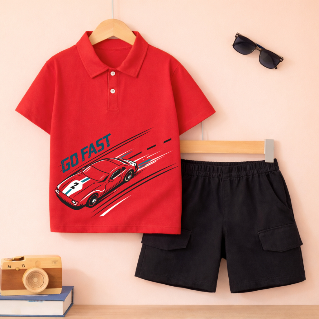 Set bộ Polo bé trai hình Oto Go Fast - Loza Kids BU629_thumbnail_6