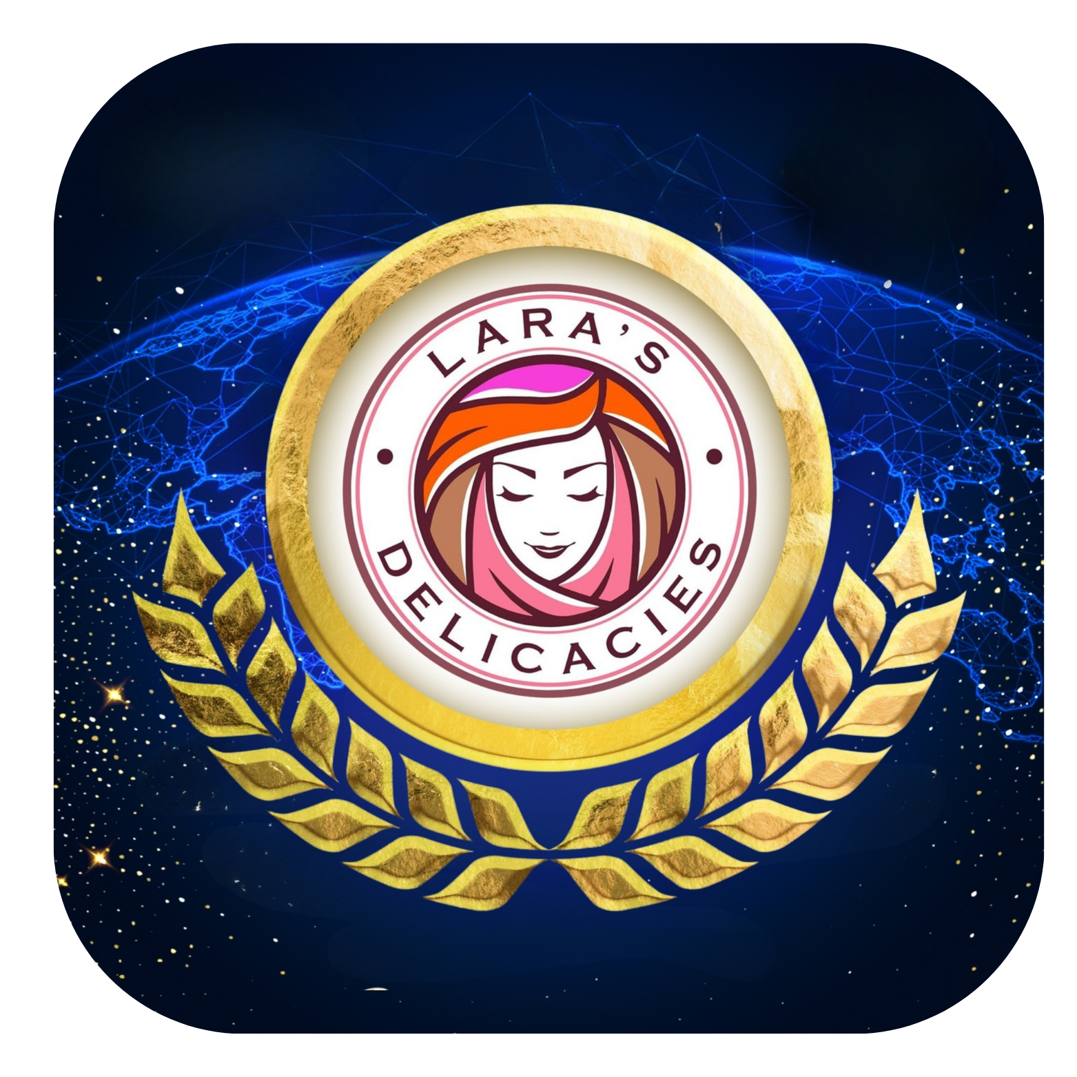 Orange and Greenish Circle Adventure Logo