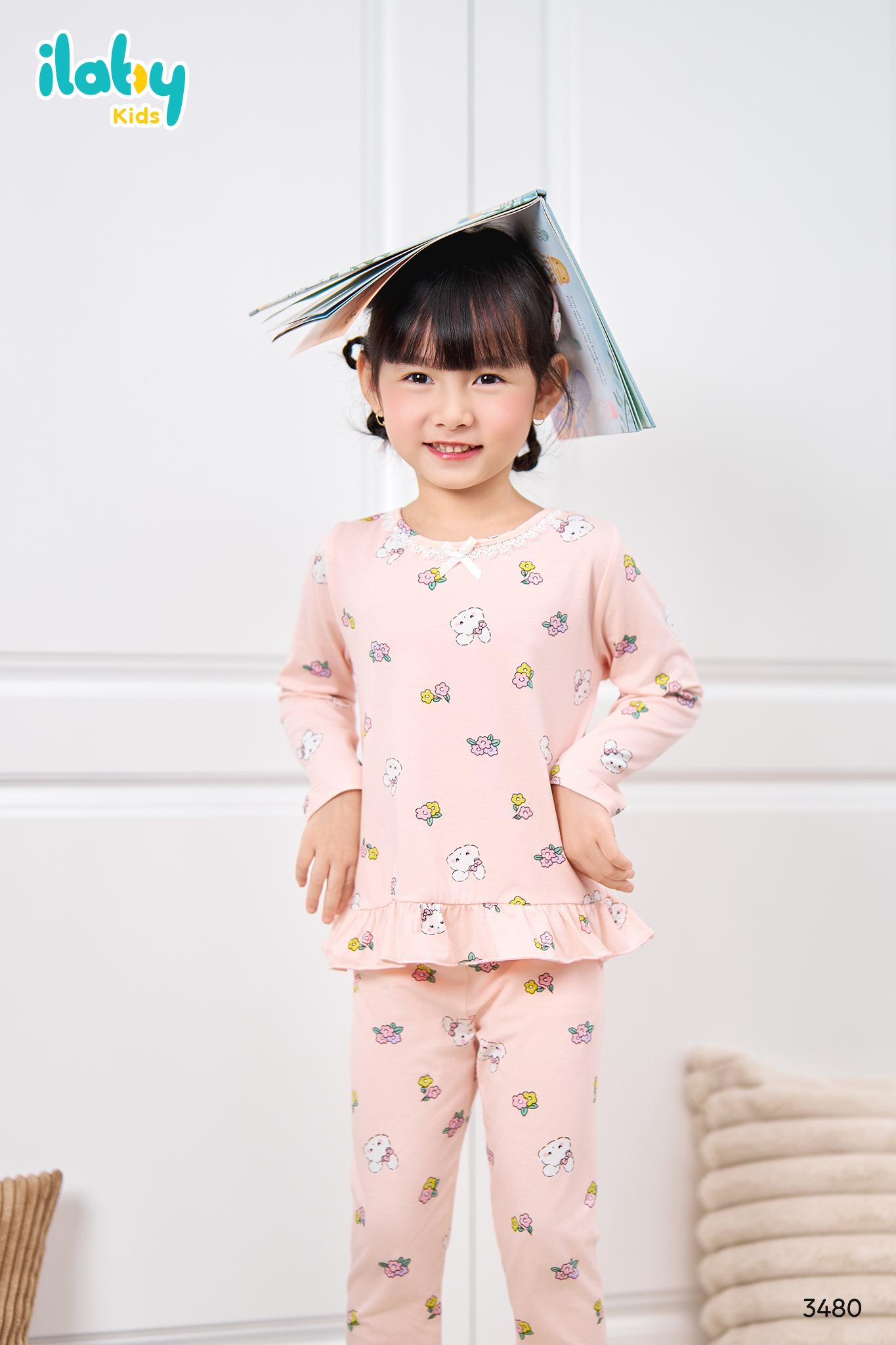 Bộ thun dài tay họa tiết phối ren cổ_thumbnail_3