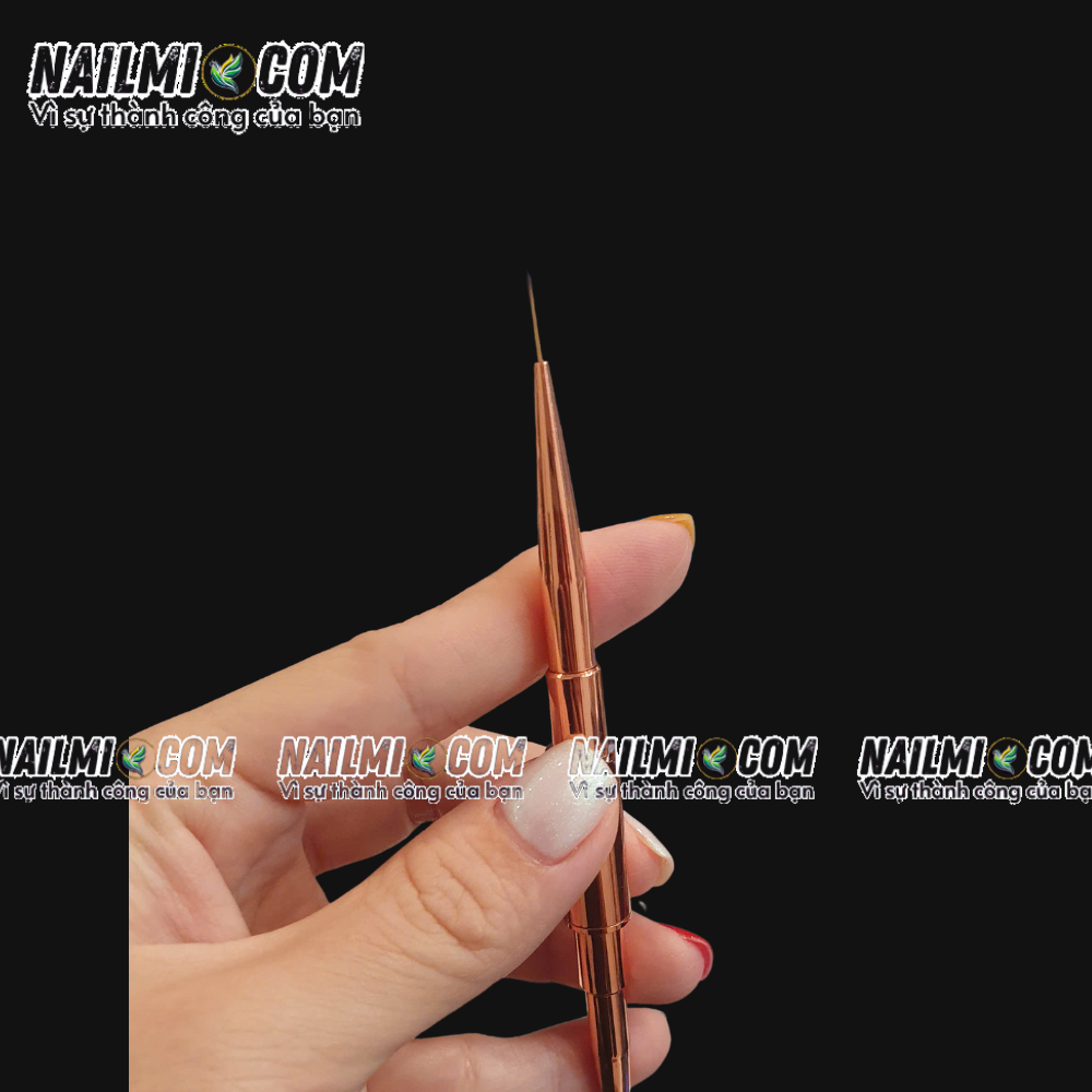 Cọ nét - cọ râu vẽ móng tay - 2 đầu 15&25mm - cán nhôm_thumbnail_2