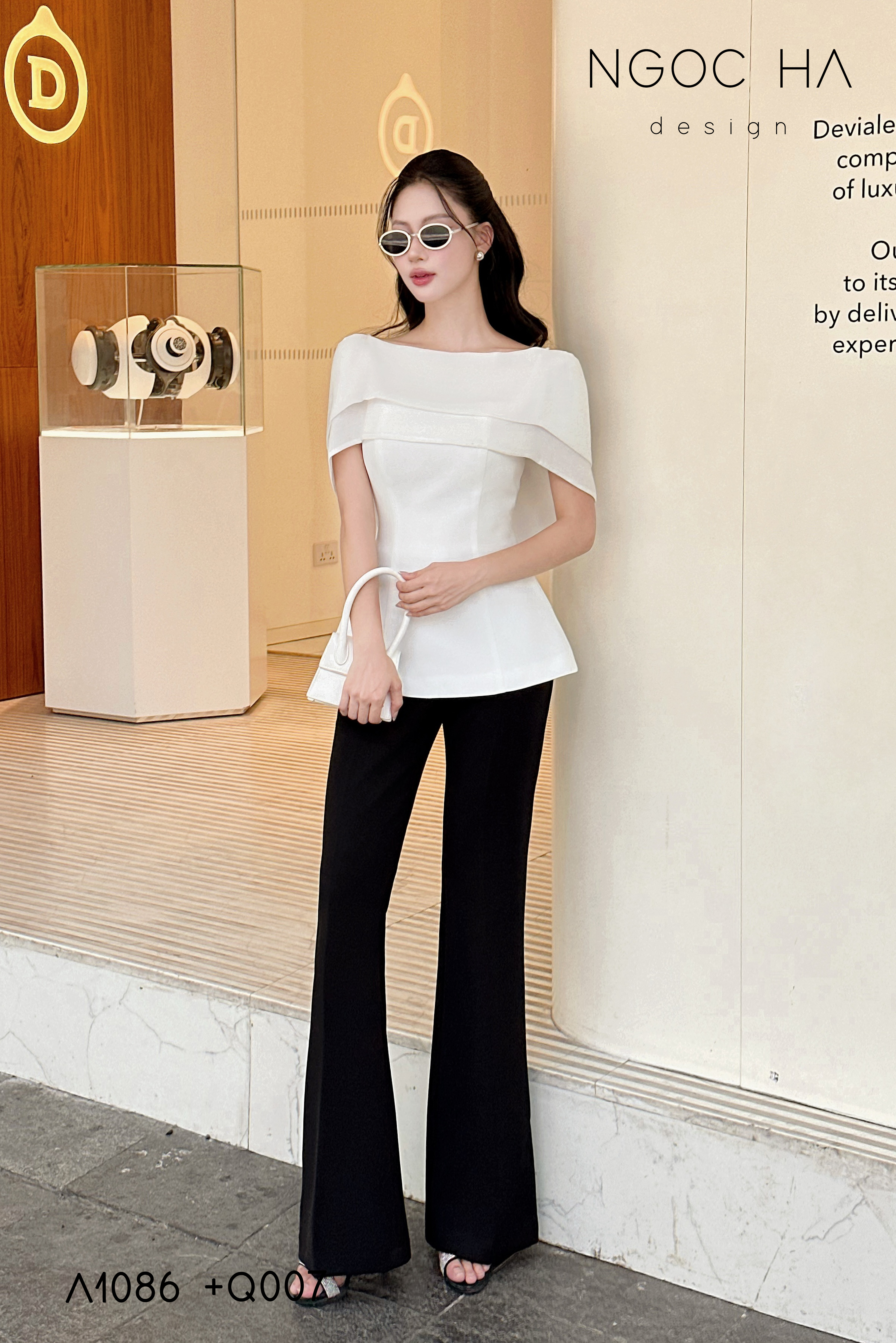 Meily Top_ Áo Peplum Mix Choàng Vai Vải Tơ Màu Trắng A1086_thumbnail_2