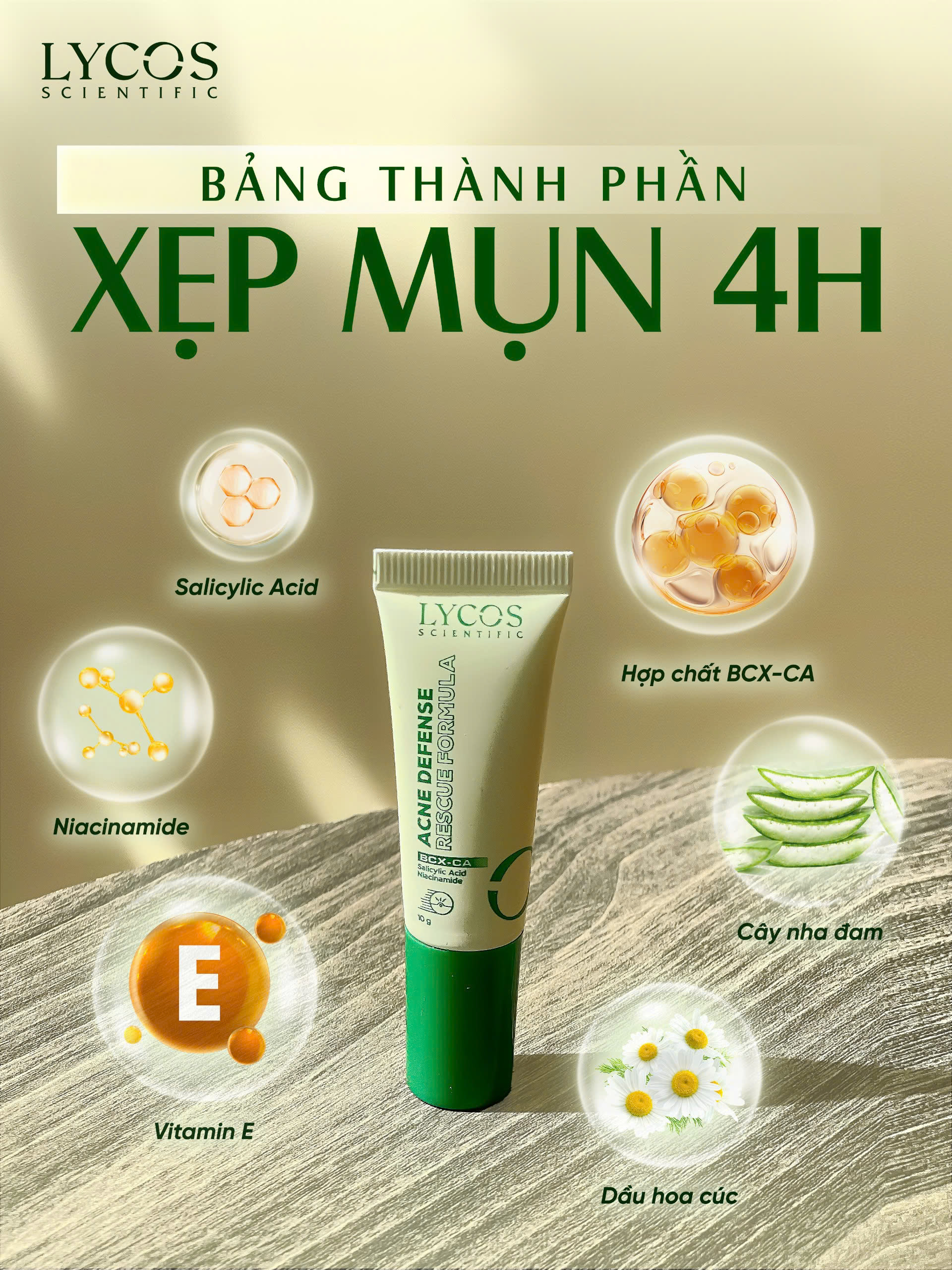 Kem Chấm Mụn LYCOS Acne Defense Rescue Formula Hỗ Trợ Làm Khô Cồi, Làm Dịu Và Chăm Sóc Vùng Da Mụn10g_thumbnail_5