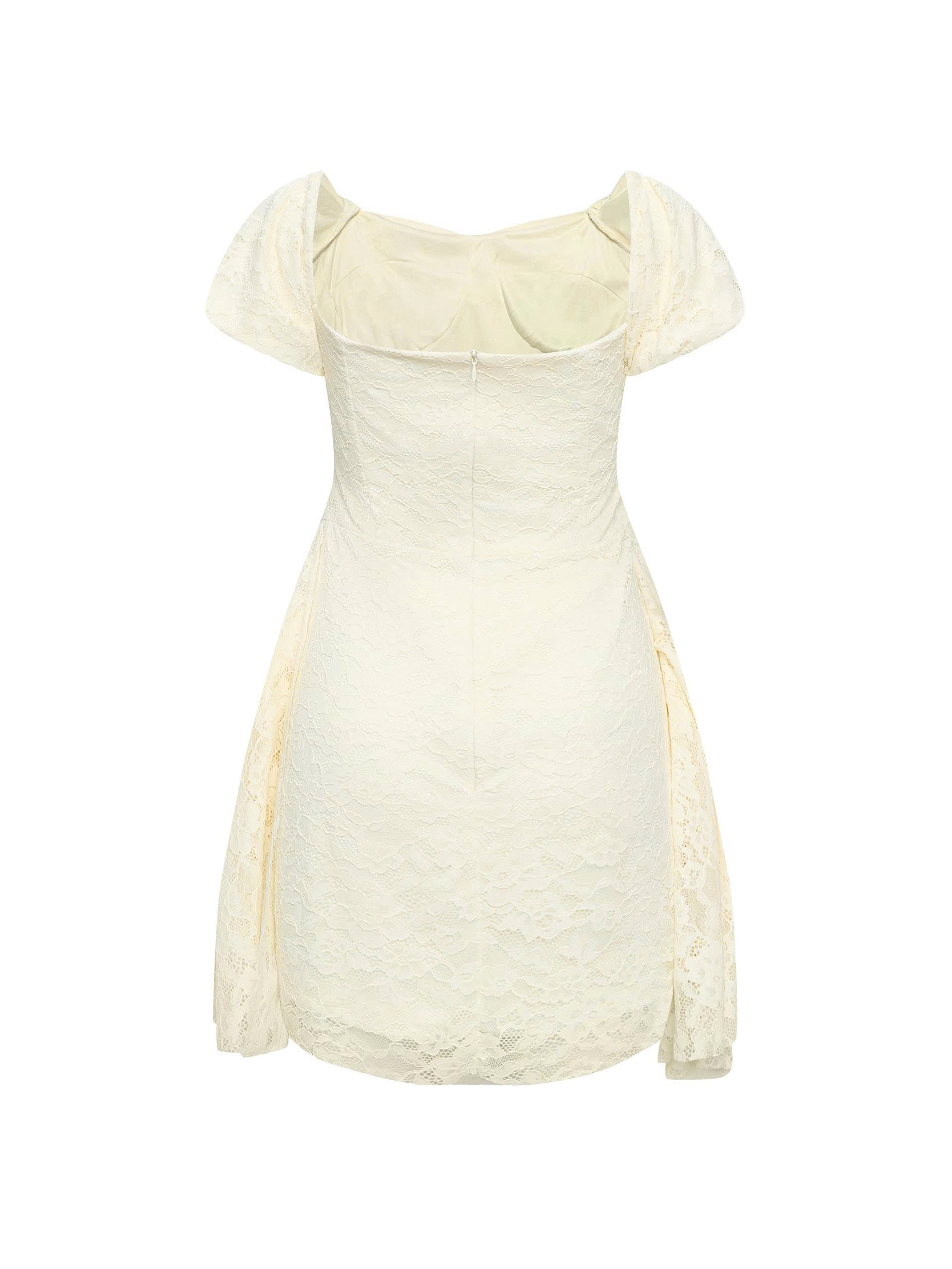 BIGSZE NỮ - Đầm ren ngắn nhún kiểu V-DA217_thumbnail_5