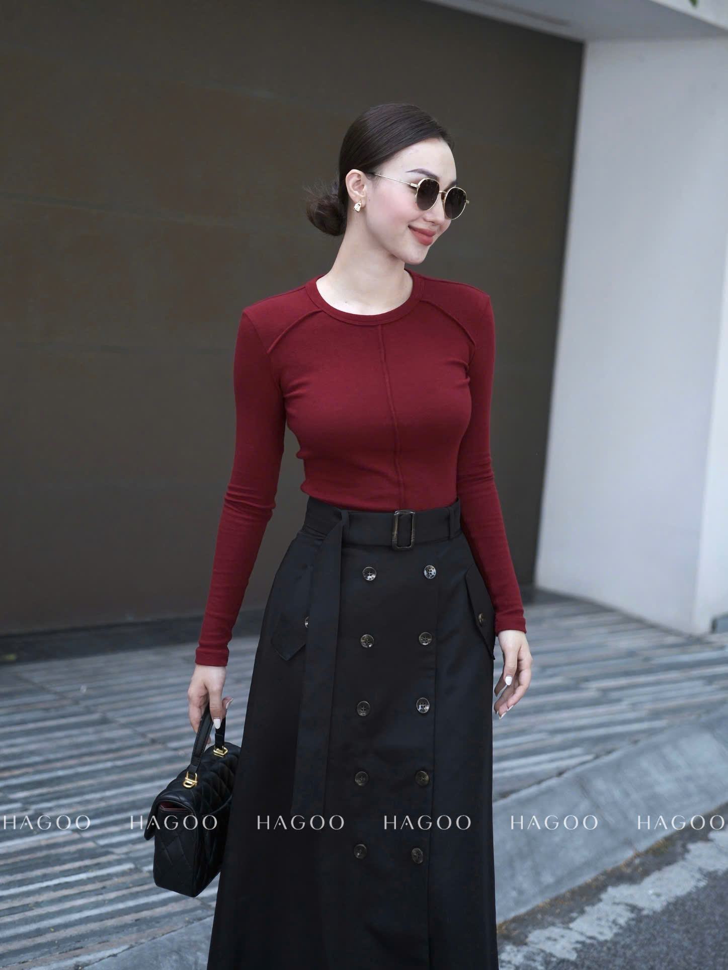 Áo Mongtogi gân nổi cổ tròn HAGOO_thumbnail_10