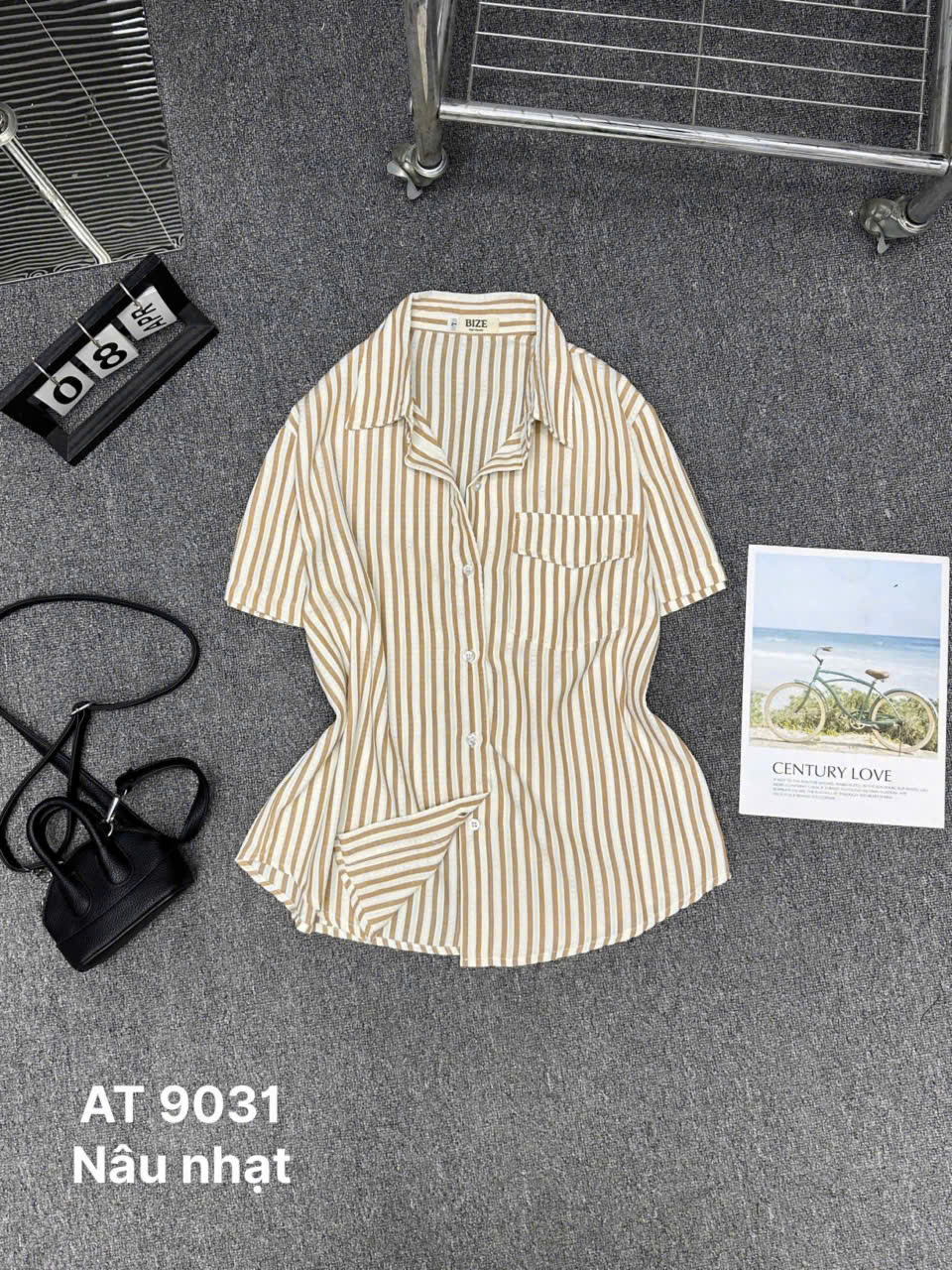 Áo sơ mi sọc có túi kiểu bigsize AT9031 dành cho nàng béo mập từ 55-90kg_thumbnail_17