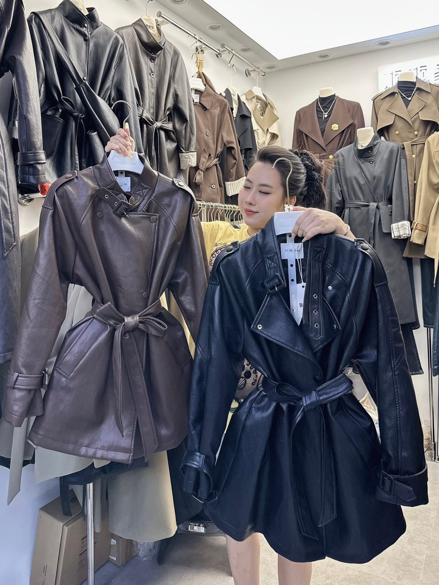 Áo mangto da - Vip 163